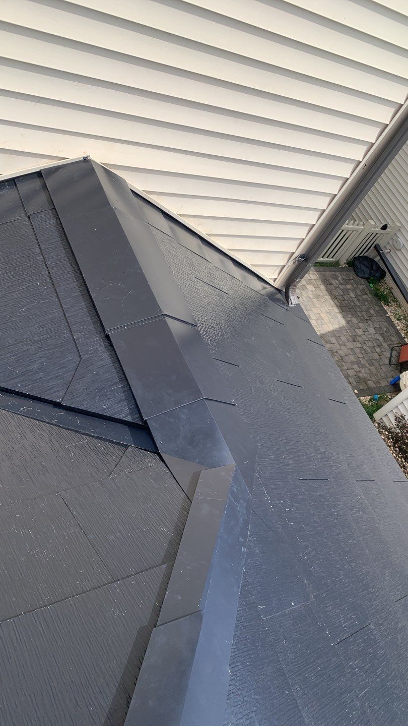 Tesla Solar Roof using Tesla Solar Roof V3 tiles by American Home Contractors