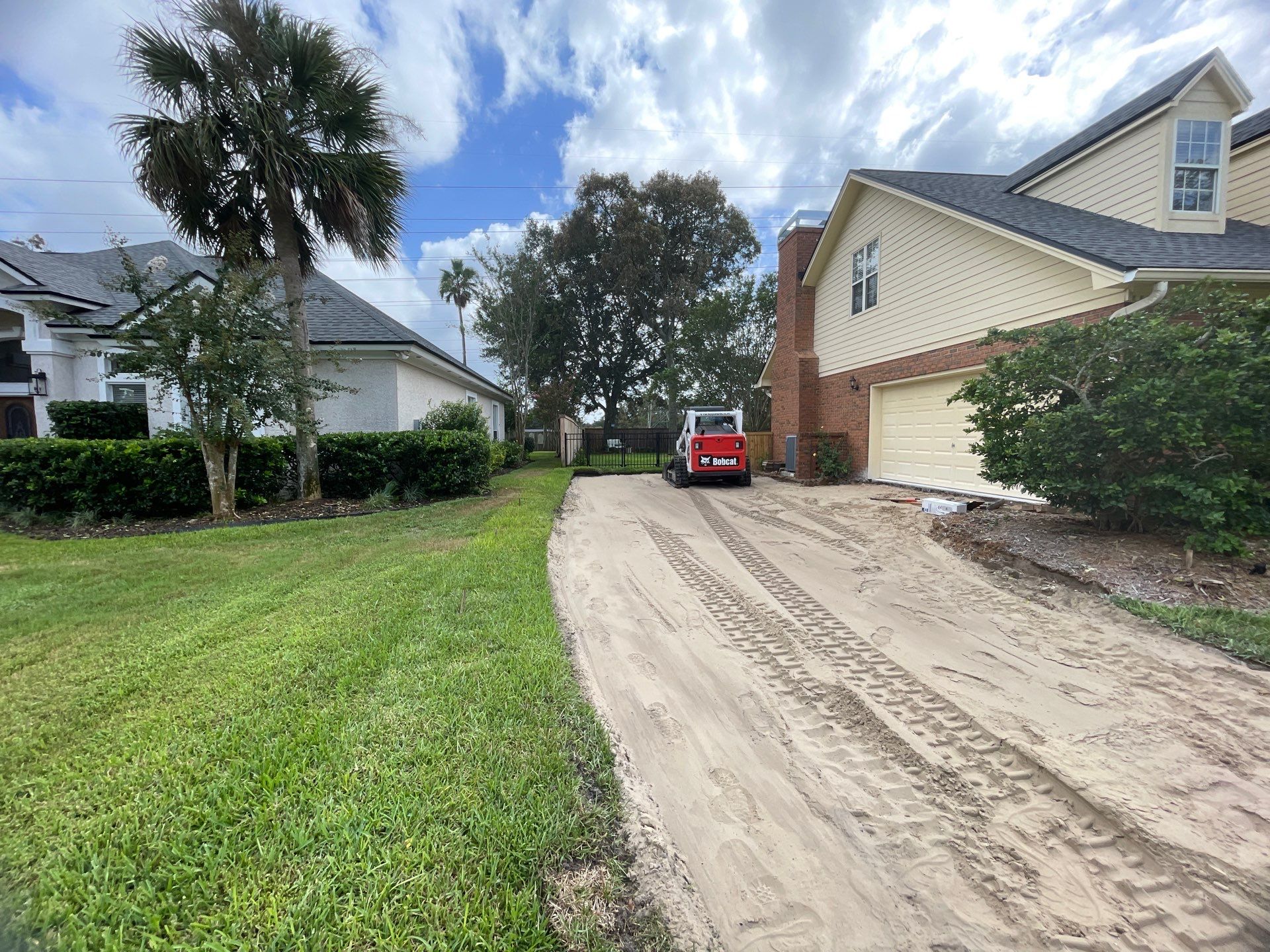 Driveway Replacement ON A HILL in Jacksonville, Florida by Burlington Concrete & Asphalt Inc