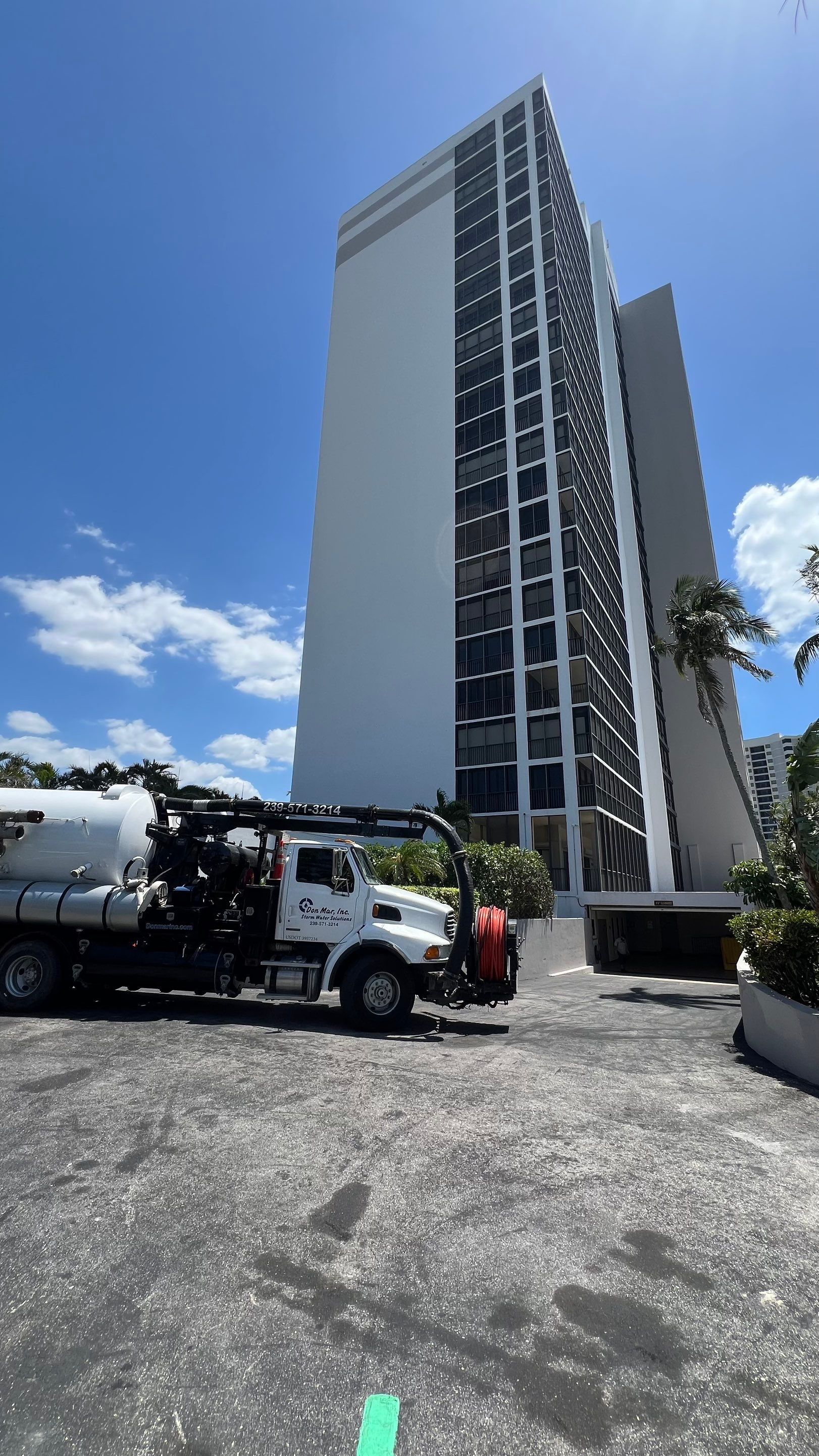 Condo Channel Drain and Sump Pit Cleaning by APS Power & Water