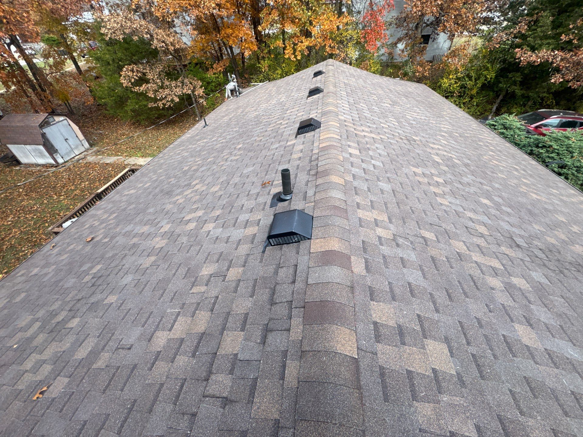 Multi Structure Residential Roofing & Gutter Guards Install  by Titan Commercial & Residential Roofing 