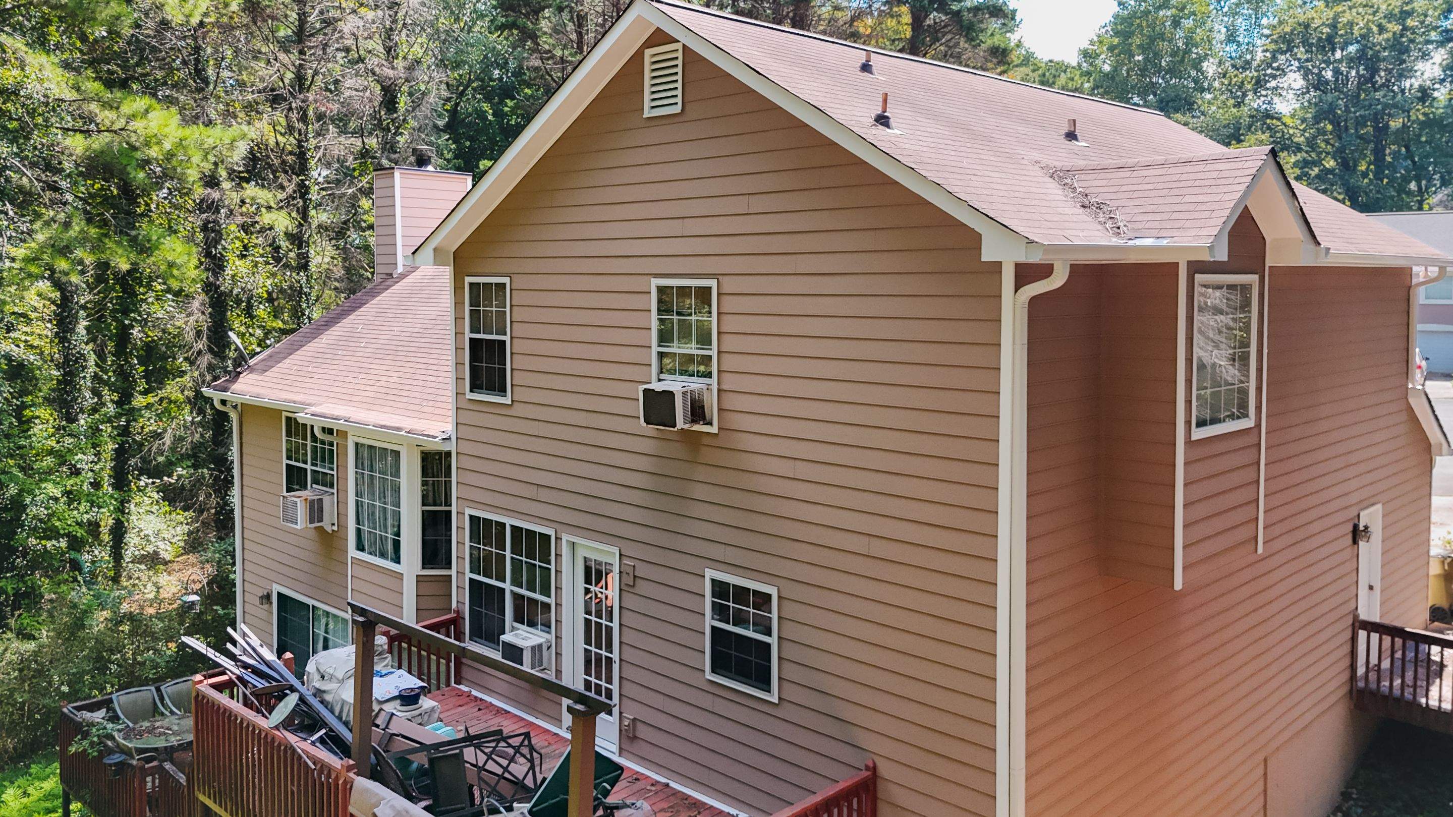Woodstock, GA Partial Siding Replacement using James Hardie Lap Siding by Nelson Exteriors 
