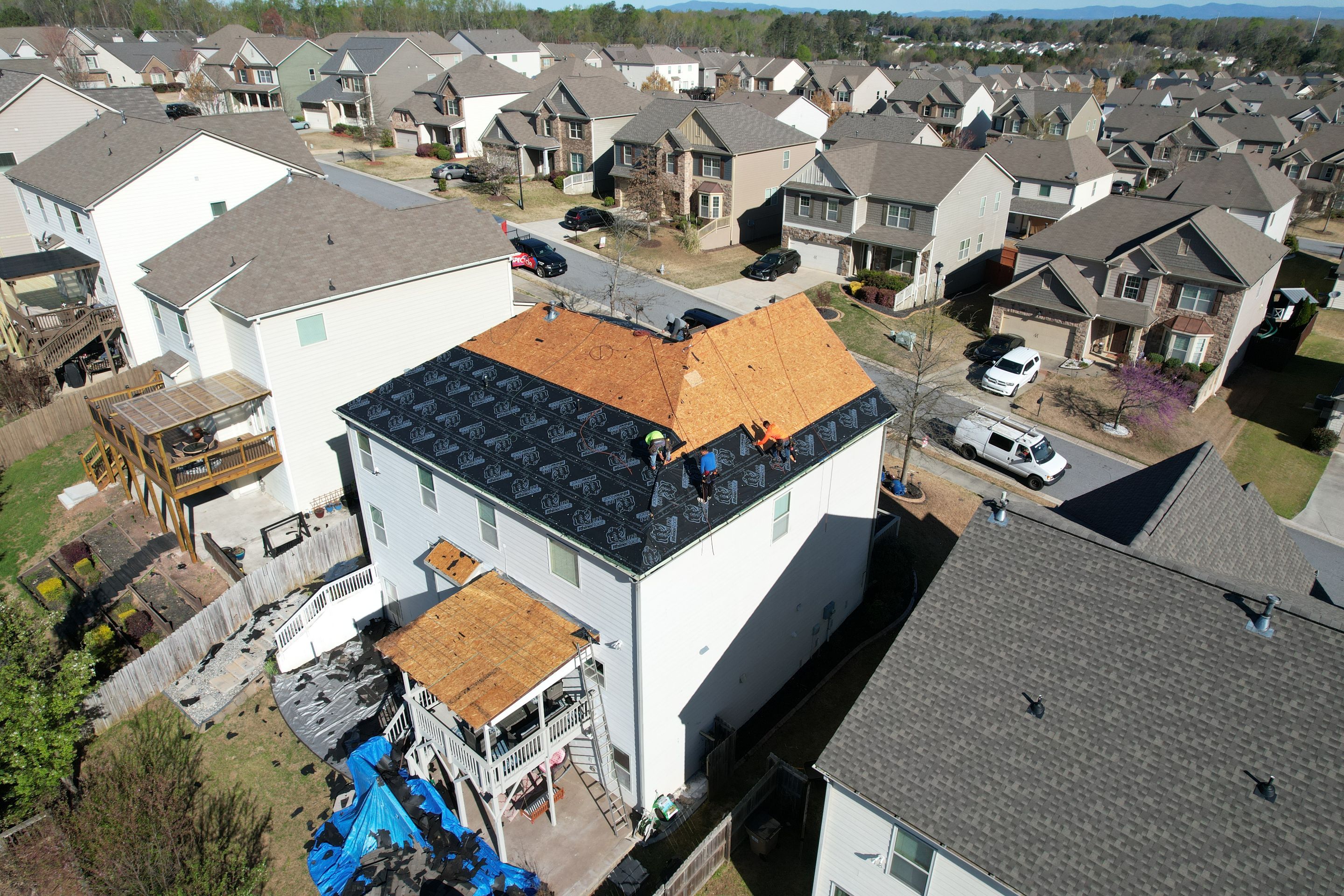 Residential Roofing Installation using Owens Corning by Inspector Roofing and Restoration
