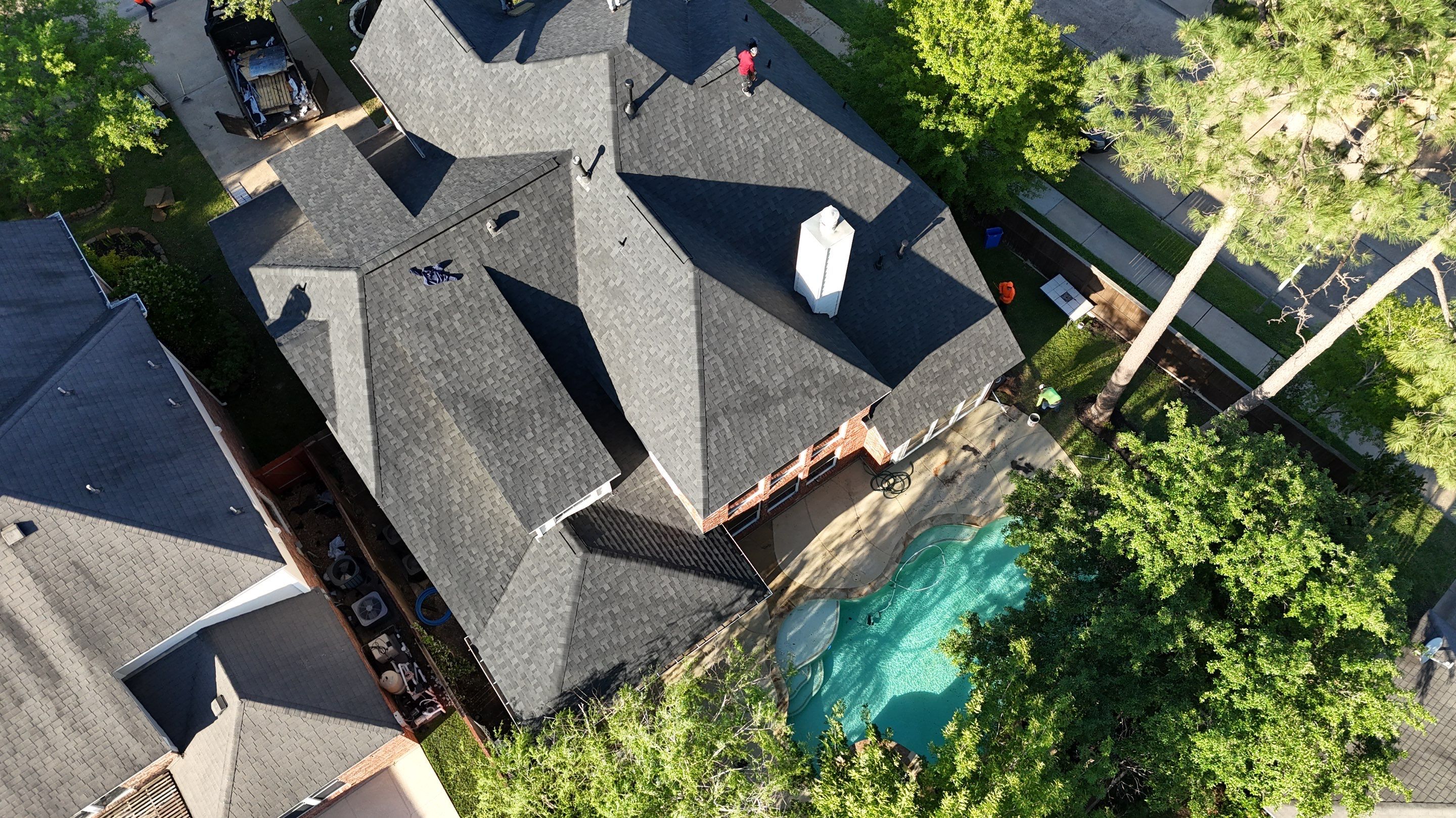 Residential Roofing Installation using Architectural Shingles by Core Four Roofing