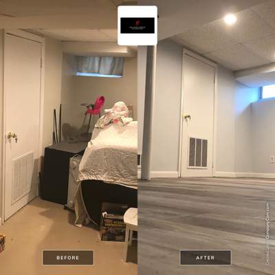 Basement Remodel using Drywall