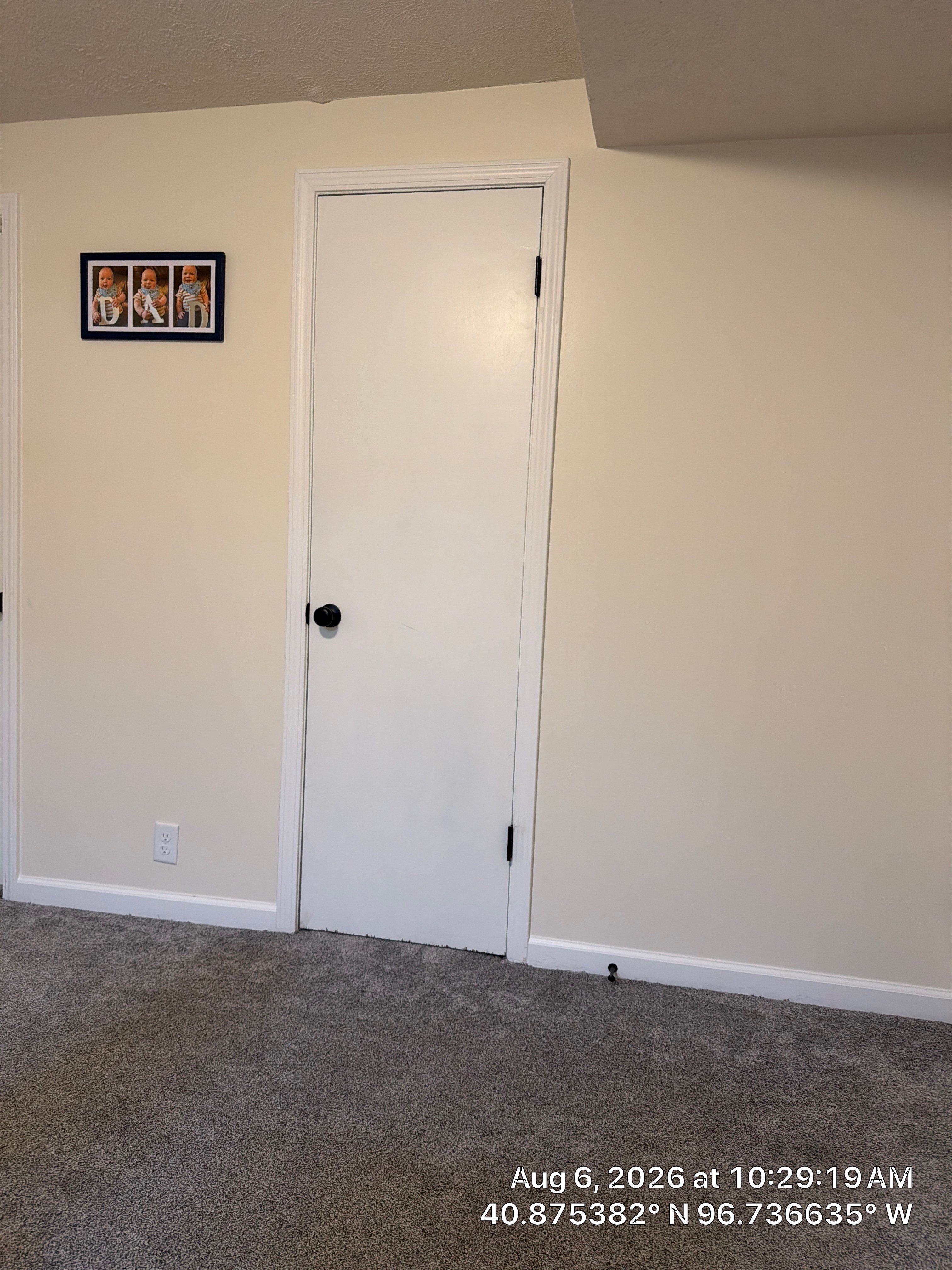 Modern Basement Interior Renovation with New Doors and Carpeting by CompanyCam Sales Demo