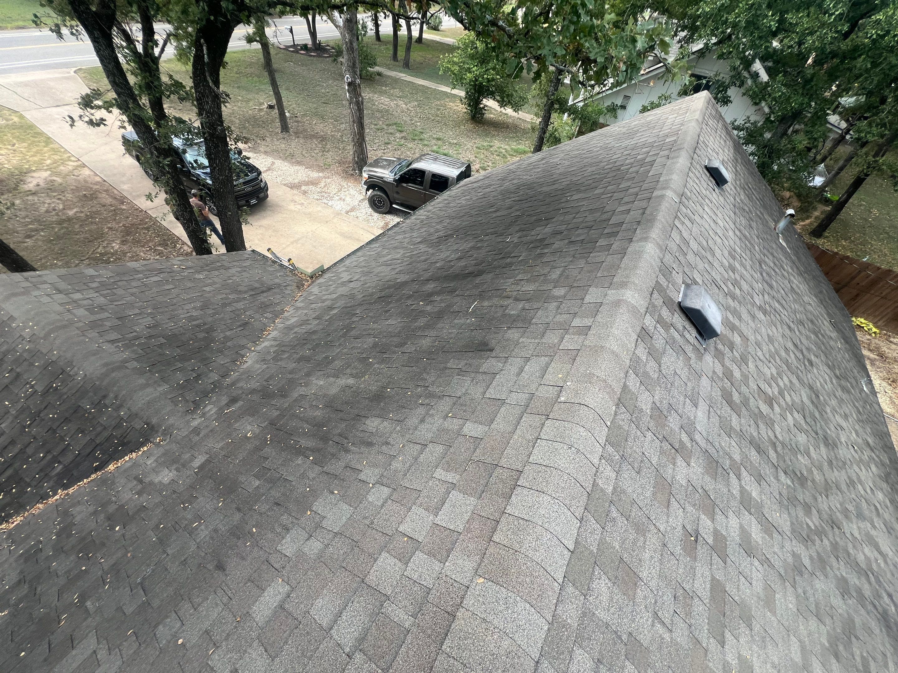 Residential Roofing Installation using IKO Cambridge 30yr Architectural Shingles. Color: Dual Black by WR Roofing Solutions