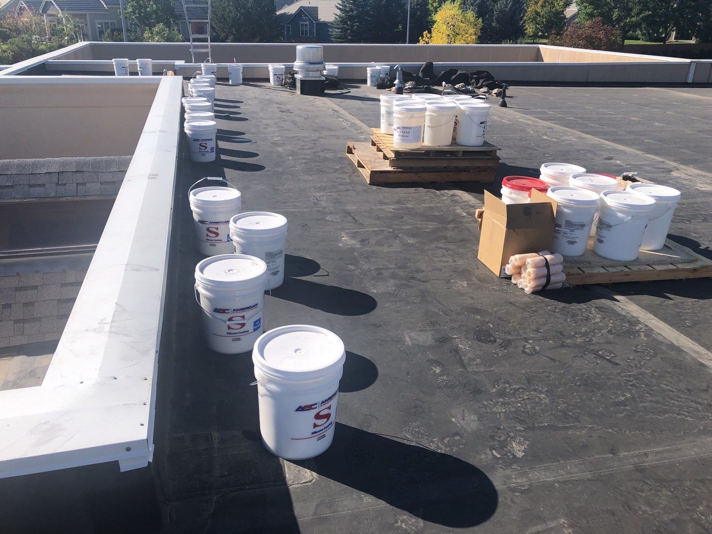 Commercial Roofing Installation using American Standard Coating - S  by A to Z Roofing