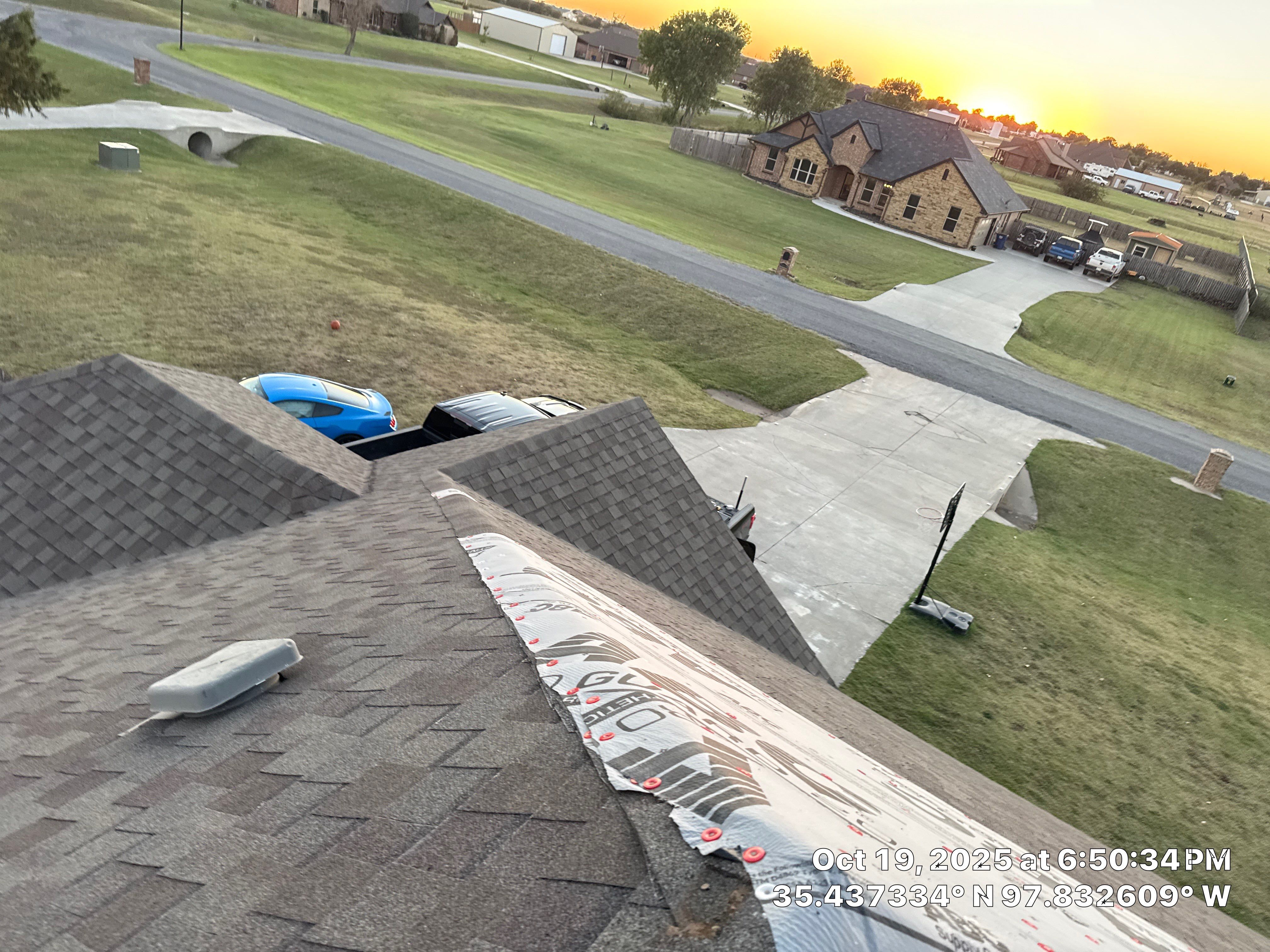Roof repair due to shady contractor by OAK Roofing Restoration 