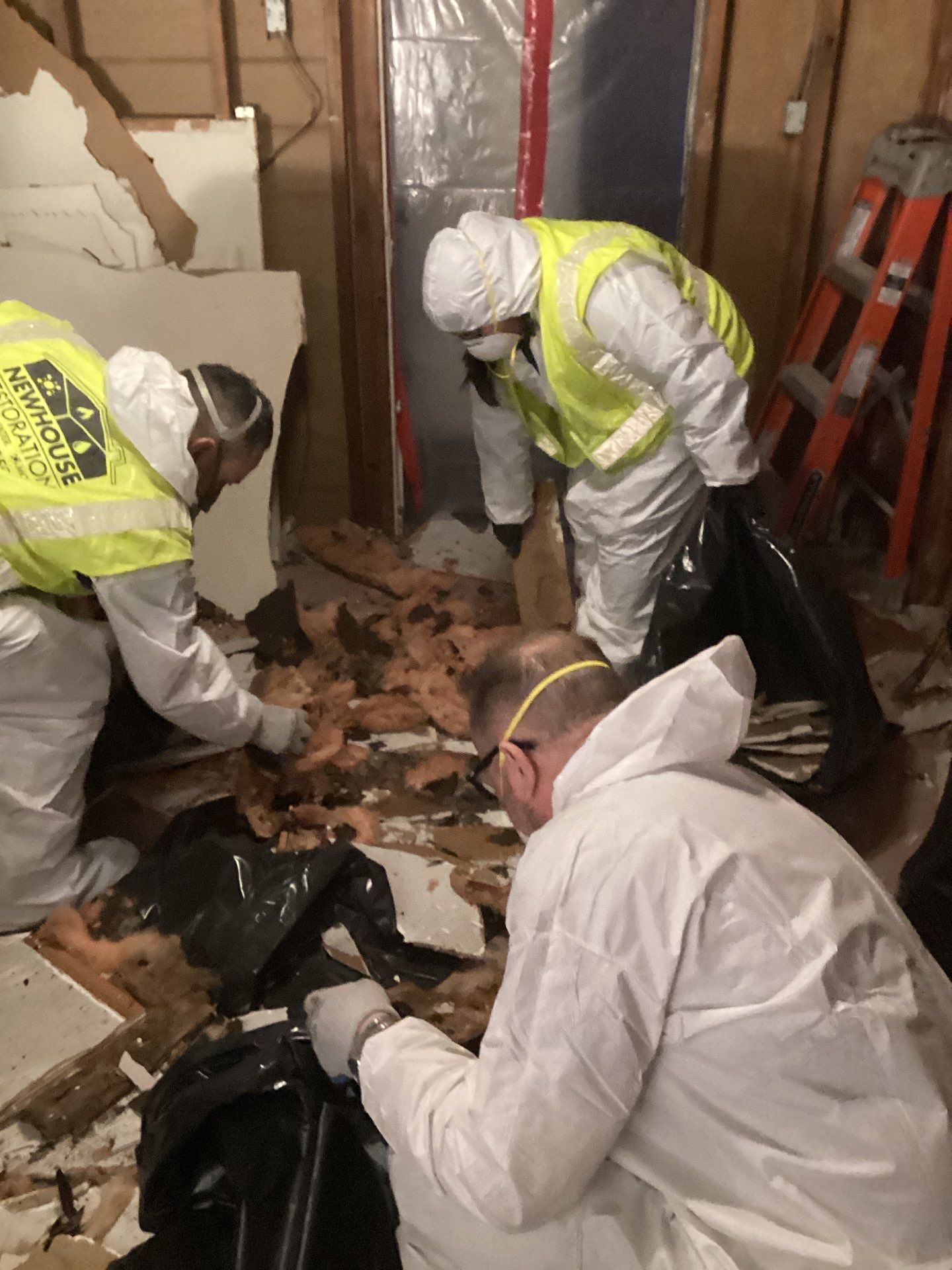 Fire Job Shirley NY by Newhouse Restoration