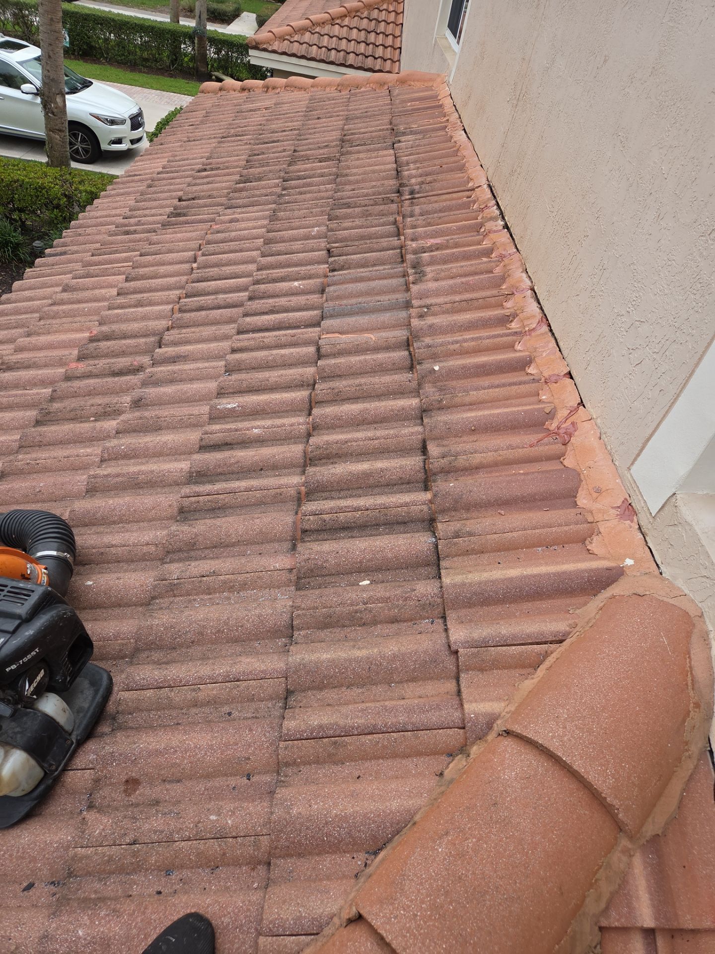 Clay Tile Roof Repair and Decking Replacement in Boynton Beach by Aastro Roofing