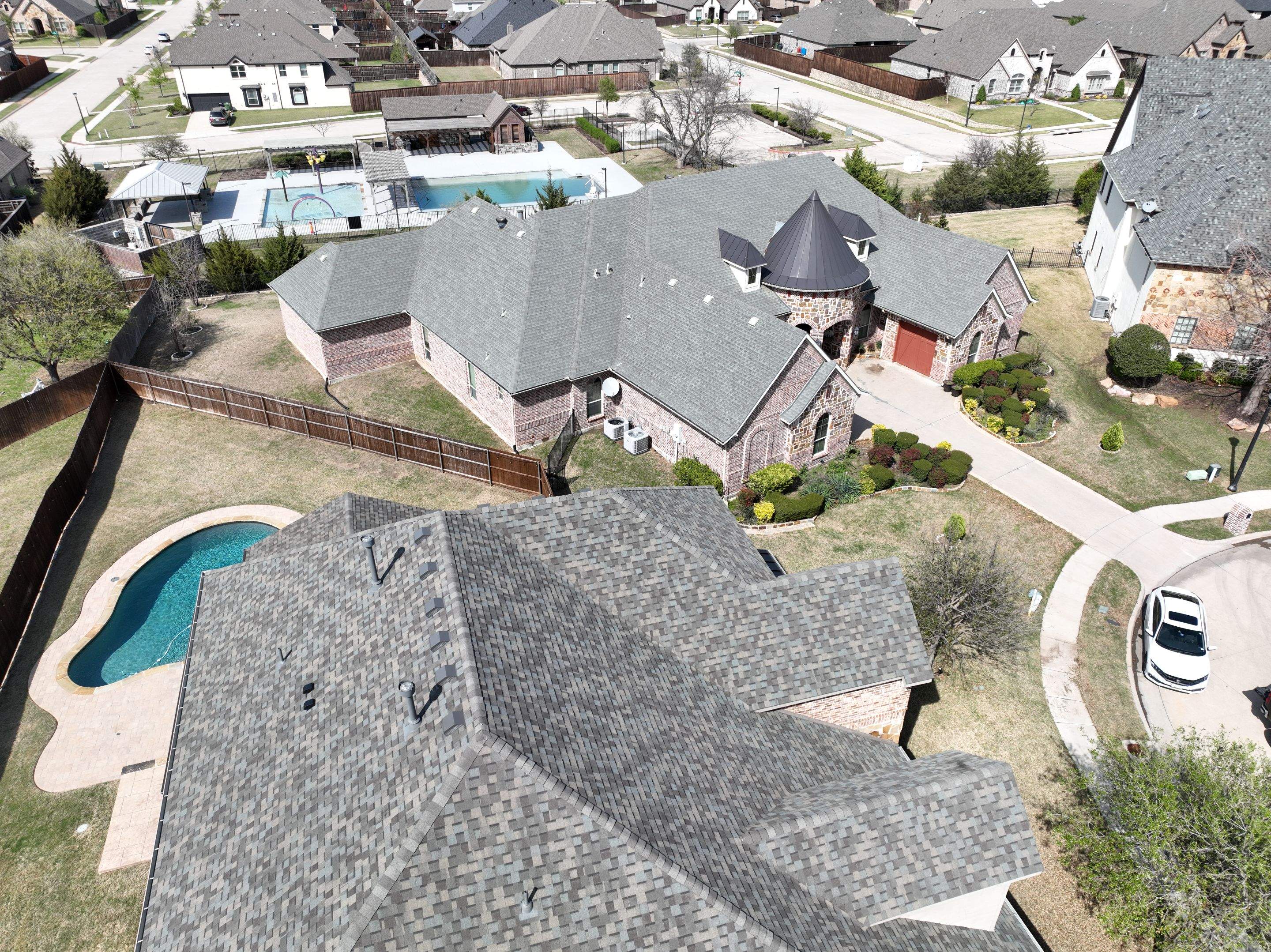 Residential Roofing Installation using Certainteed Max Def Weatherwood by Becker Roofing and Exteriors
