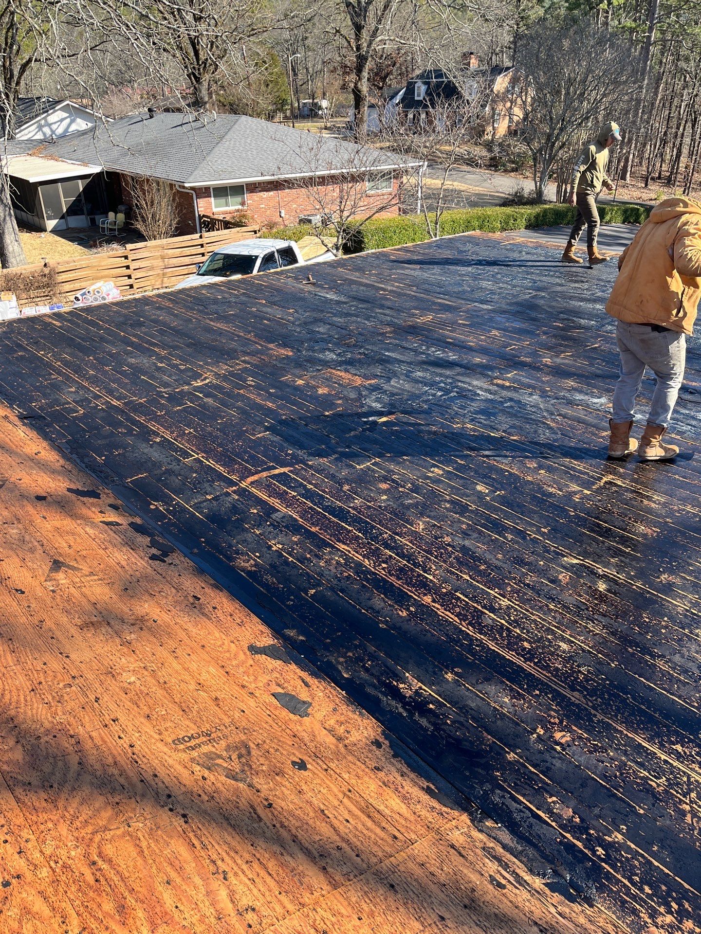 Residential Roof Replacement With GAF Architectural Shingles in Hot Springs by Temple Roofing and Exteriors