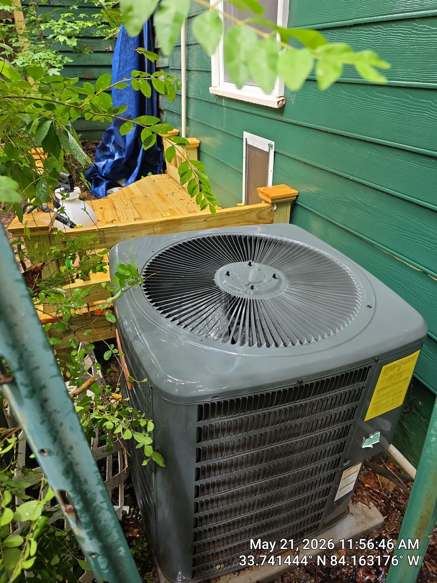 Central Air Conditioning Condenser Maintenance and Cleaning in Lithonia by Veasey Mechanical Services 