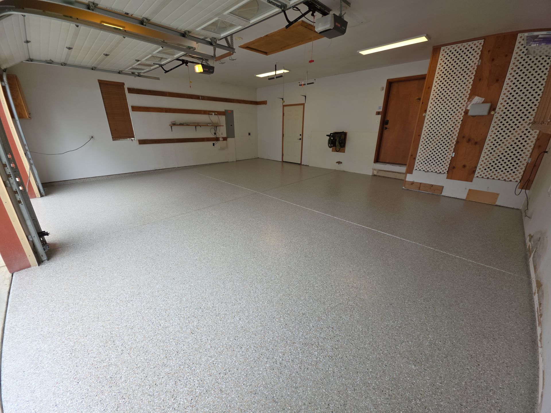 Garage Remodel using Claystone Hybrid by Croc Coatings, LLC