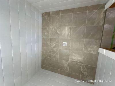 Mudroom and dog wash tile project