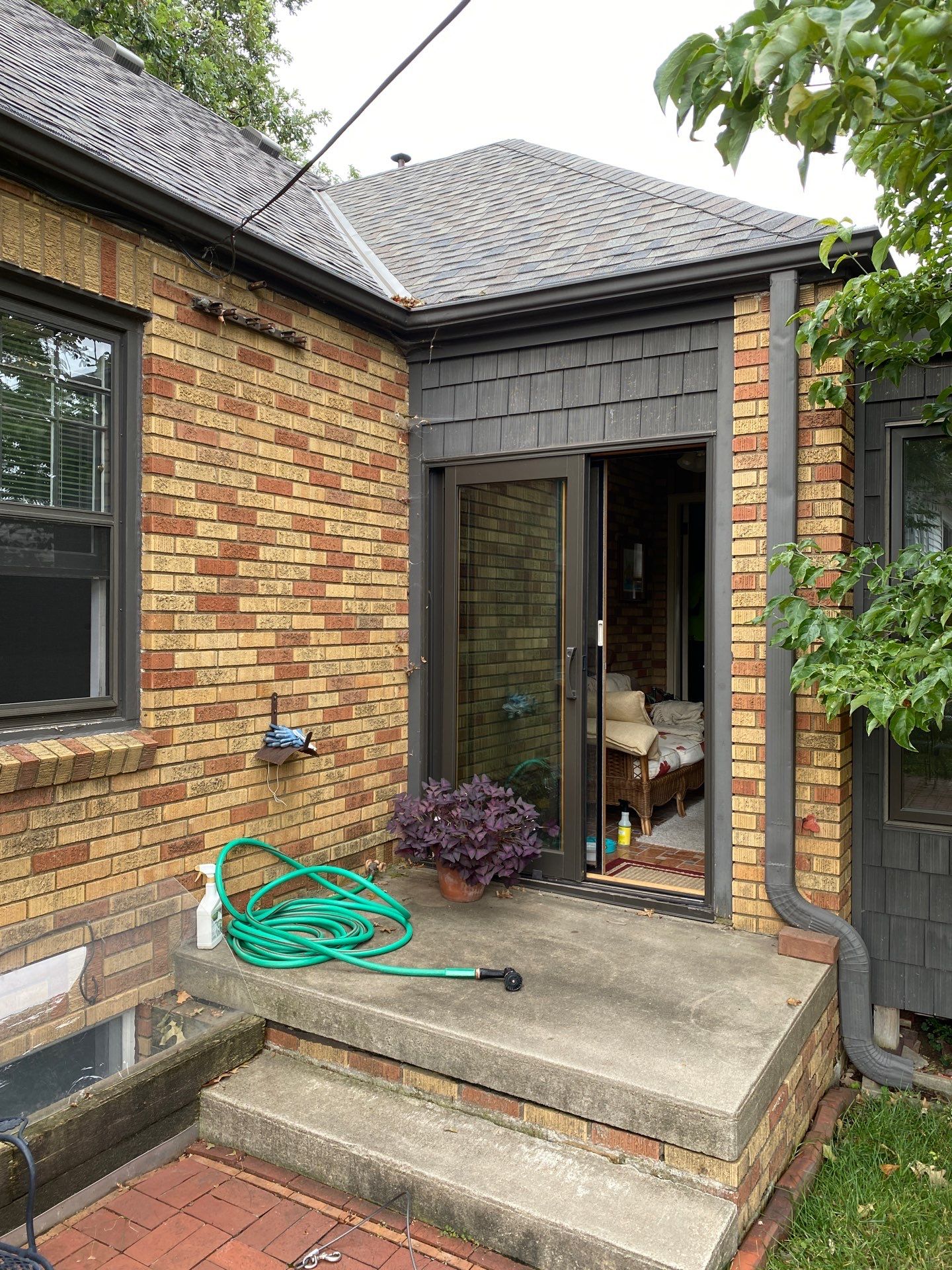Dark Bronze Exterior Window Replacement Project in Omaha by Carps Complete Exteriors