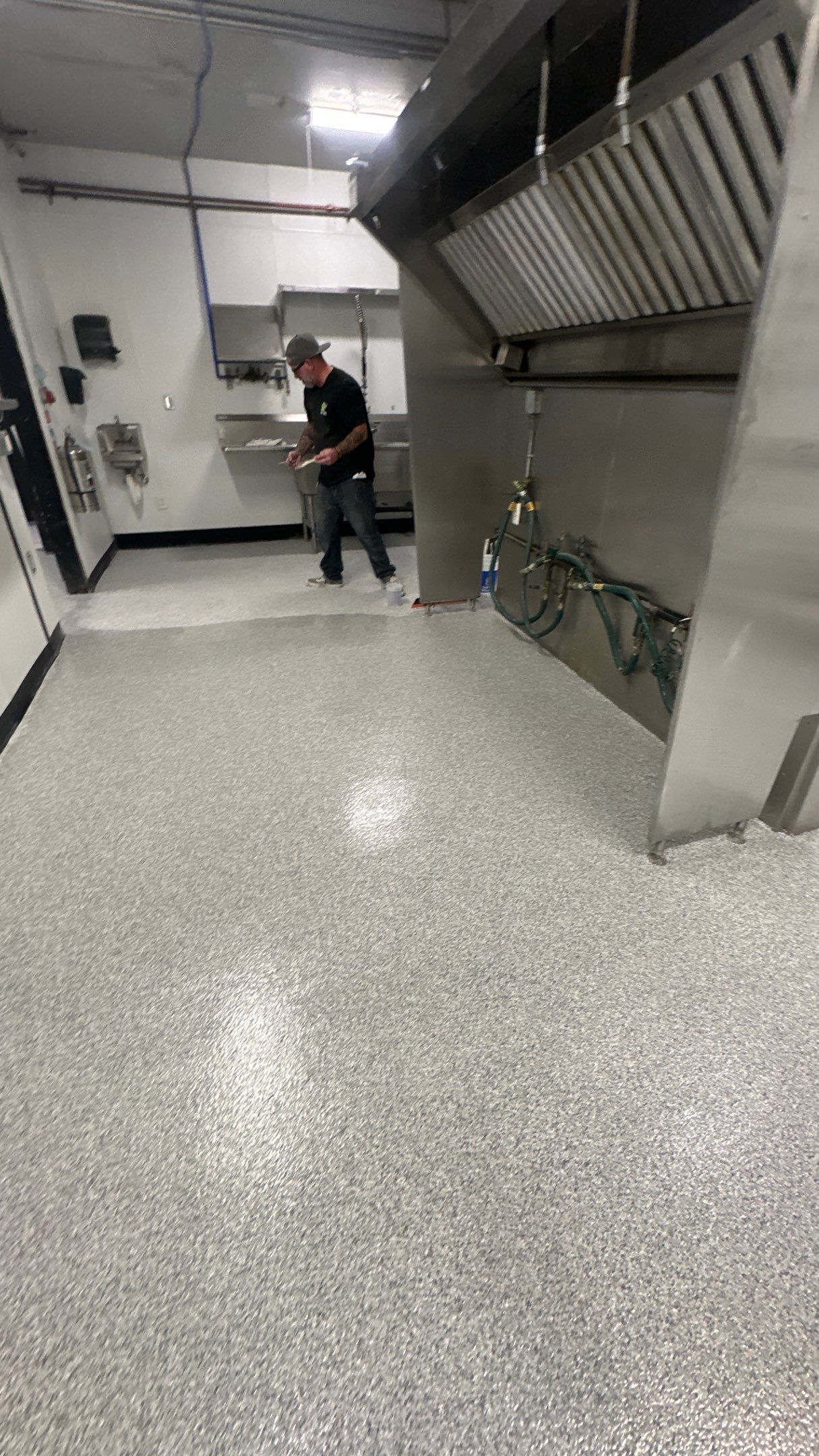 Commercial Kitchen Flooring using Slate Stone 1/8" by Croc Coatings, LLC
