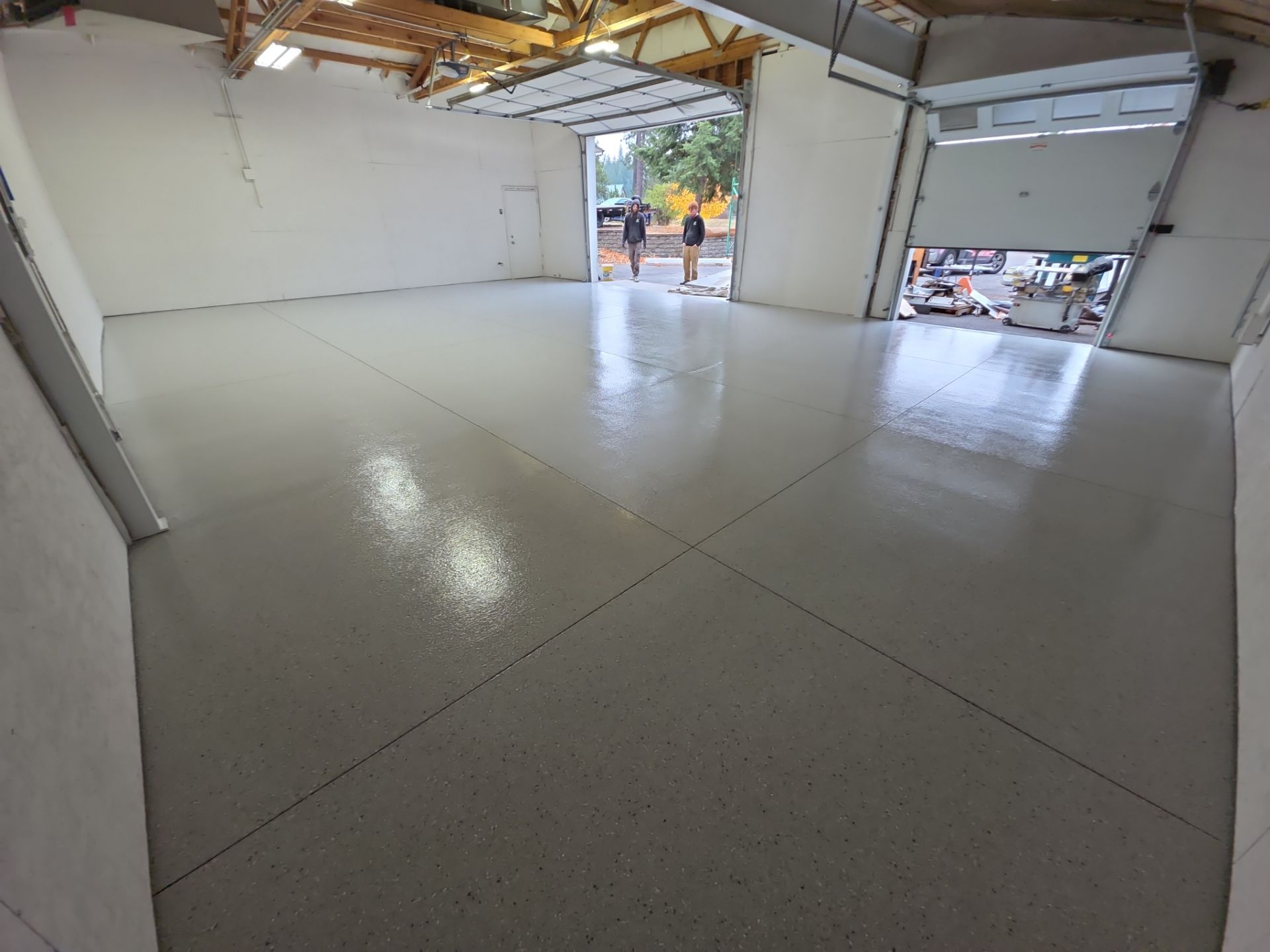 Shop Transformation using North Pole by Croc Coatings, LLC