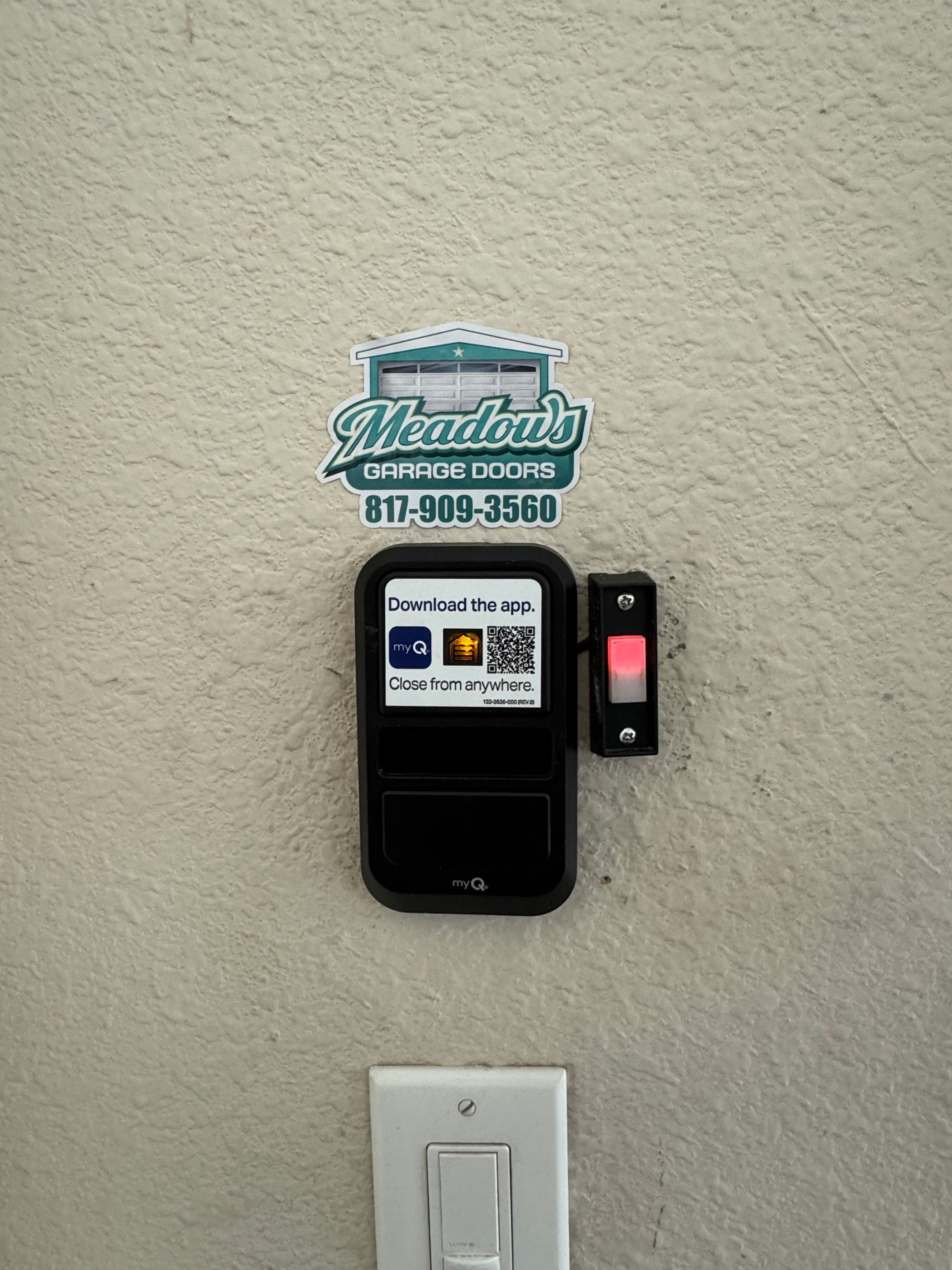 Garage Door Opener Installation and Smart Control Setup in McKinney by Meadows Garage Doors