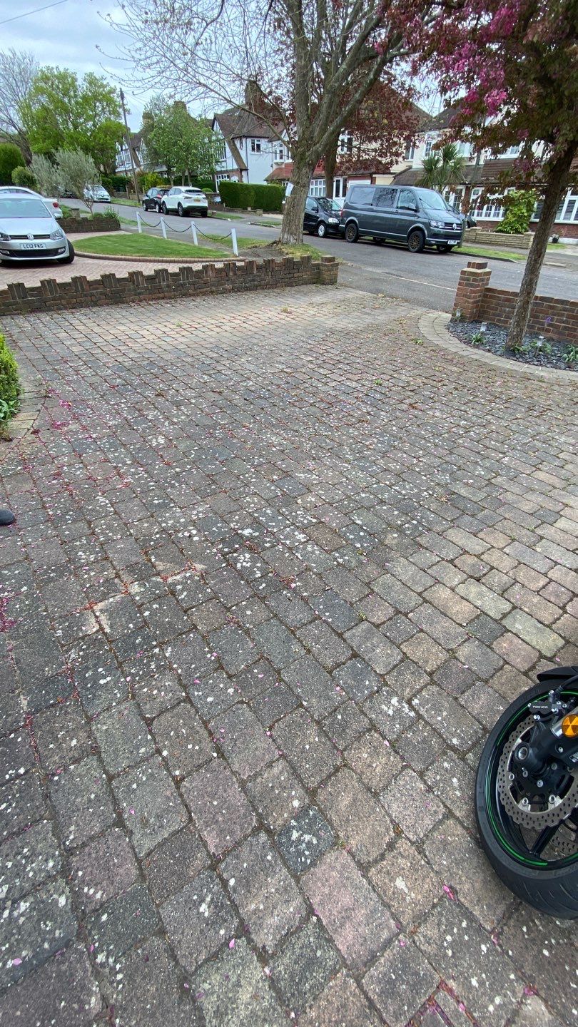 Driveway And Patio Clean using honda 21 ltr/min by Ges Exterior Cleaning ltd