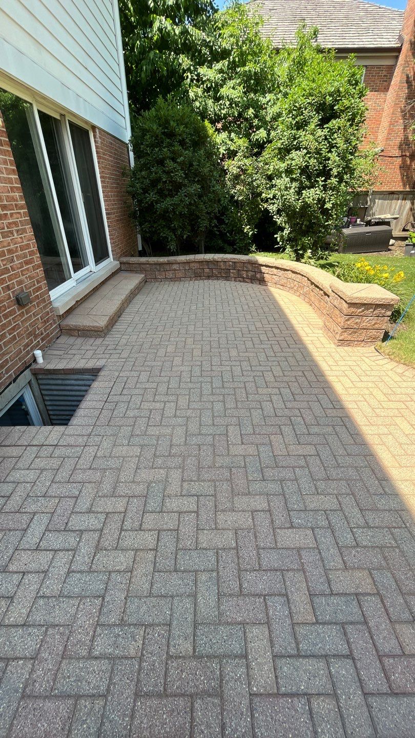 Brick paver clean, sand and seal.  using Surebond SB-1300 by Northern Power Washing LLC.