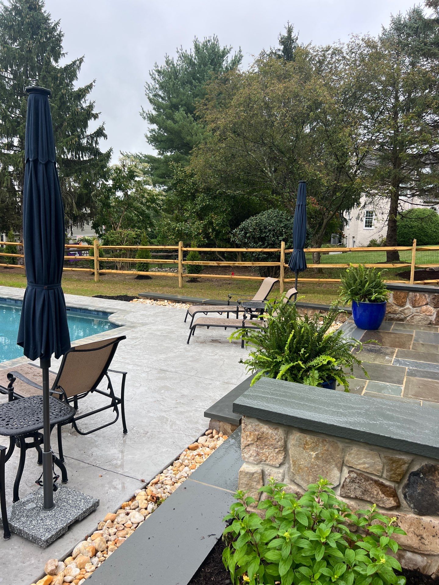 Stamped Concrete Pool Deck  by Architectural Concrete Design