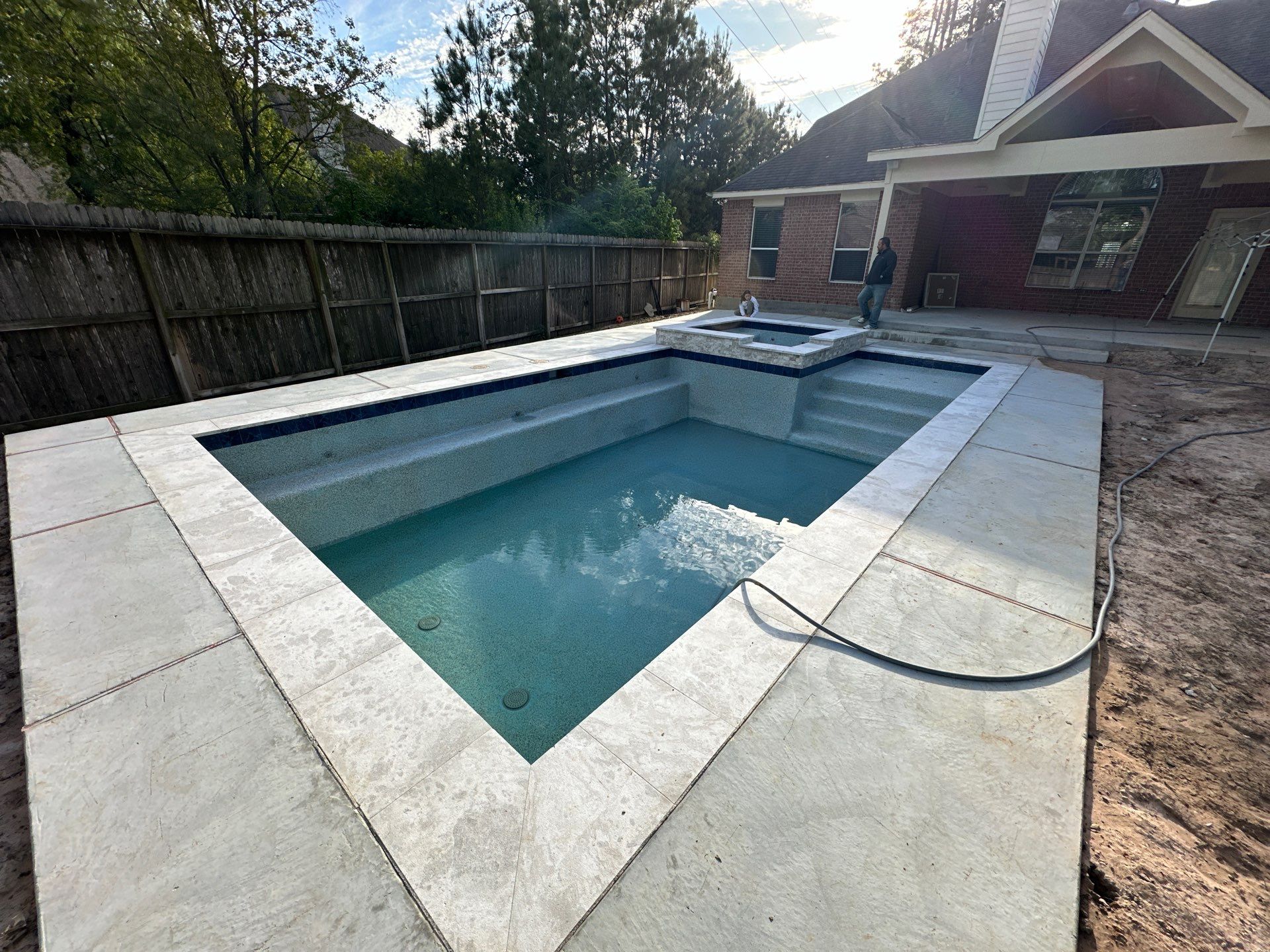 Pool, Patio Cover and Summer Kitchen in Creekside by SophAlx LLC