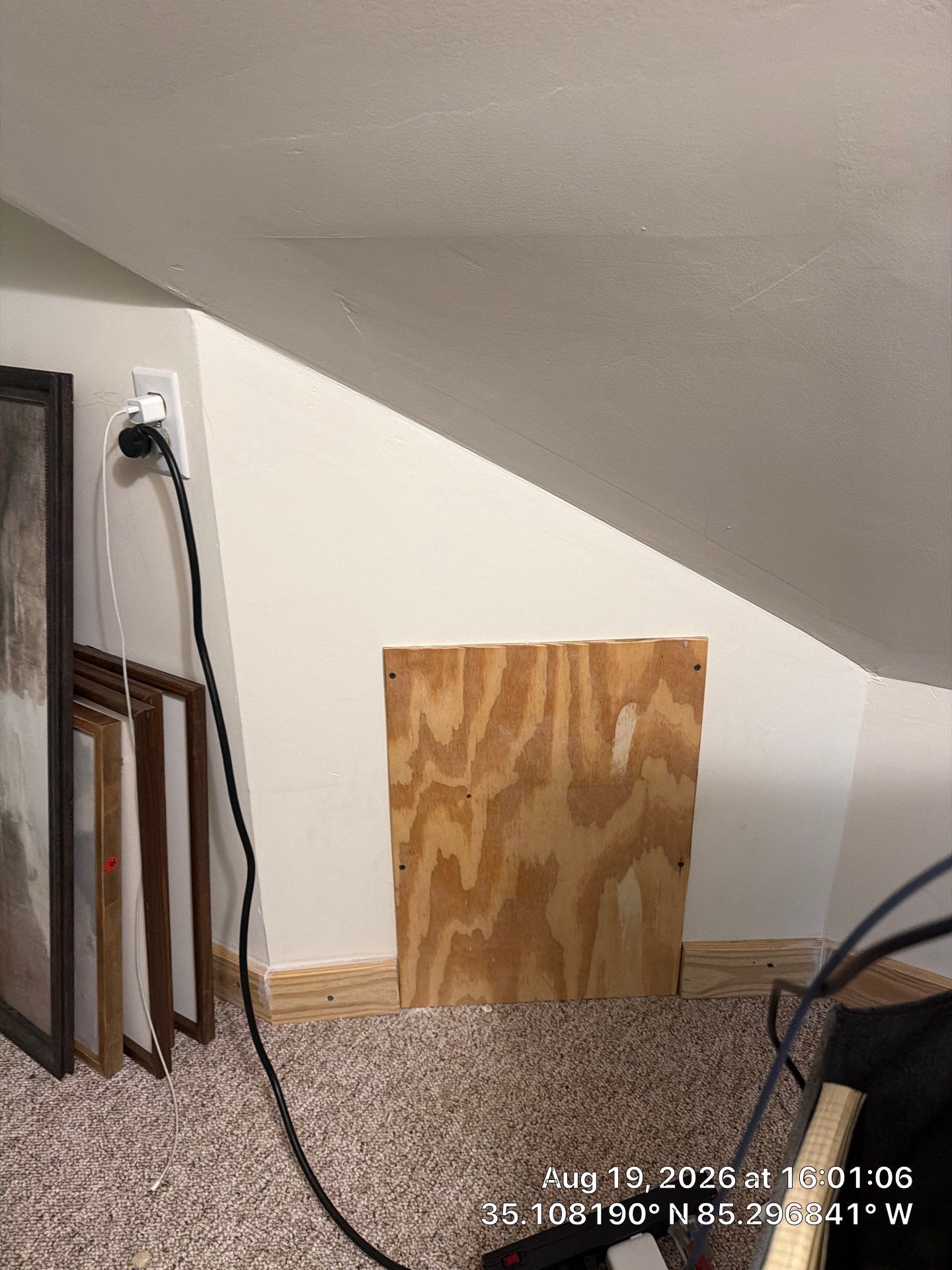 Attic Storage Access Insulation Using GreenGuard XPS Board in Chattanooga by CompanyCam Sales Demo