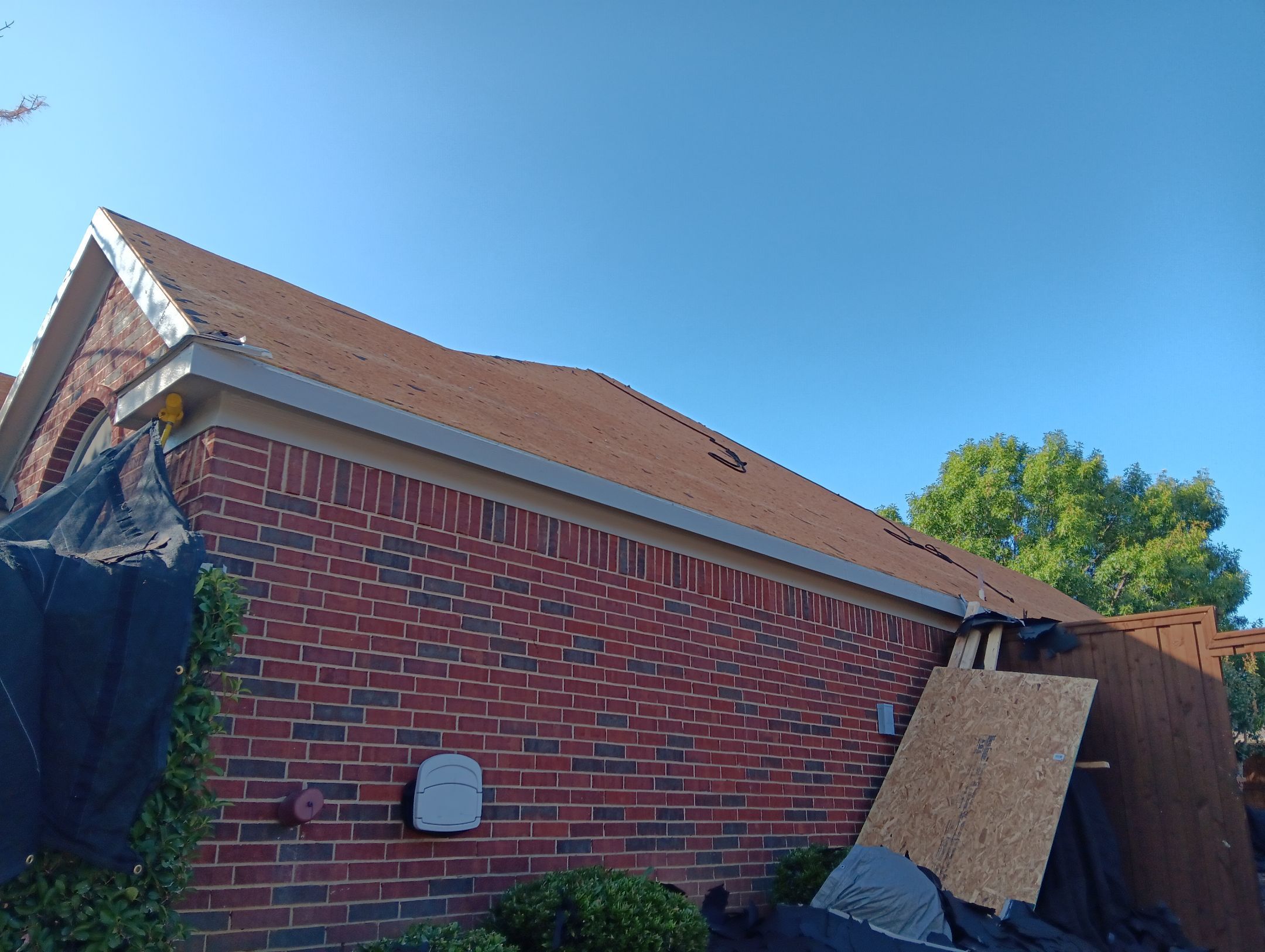 Exterior Makeover Reroof, Gutters and Exterior Paint by Tex-Line Roofing