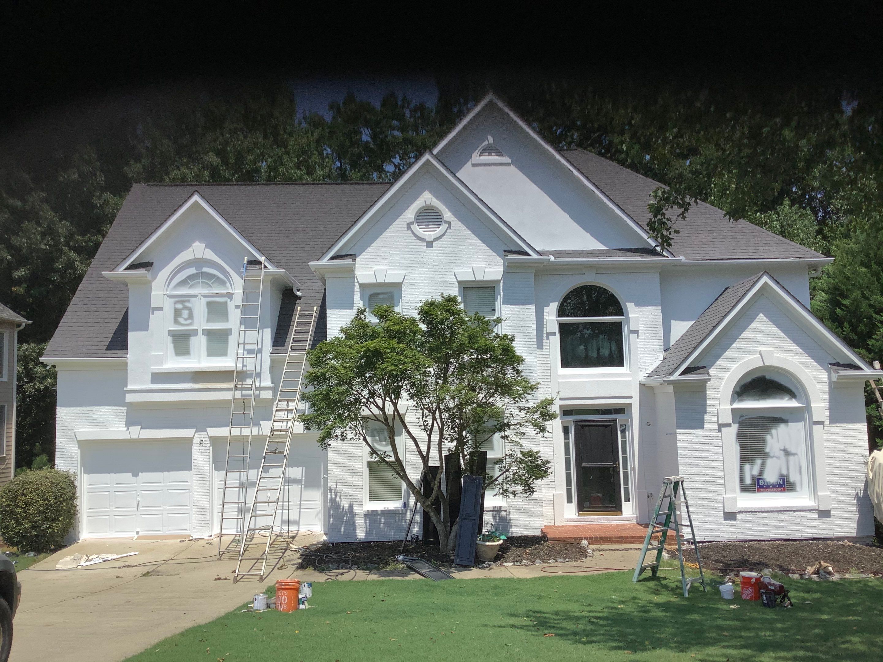 Complete Exterior Brick Painting and Siding Transformation in Alpharetta by Swift Home Renovations