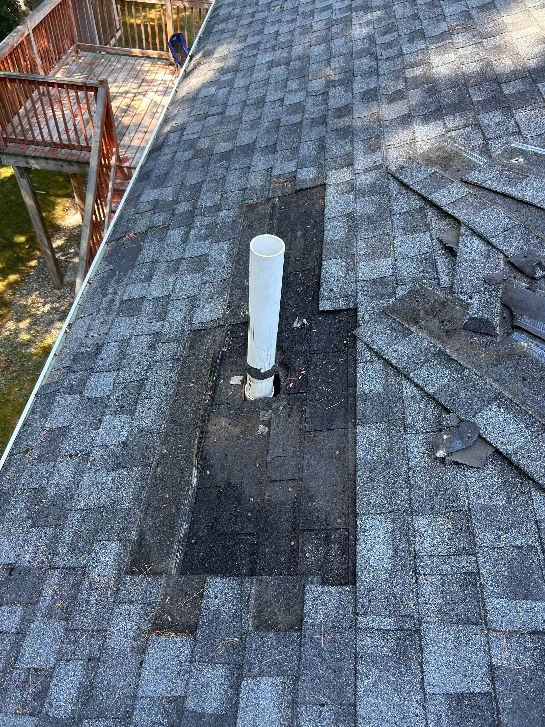 Tewksbury Attic Ventilation Upgrade with Chimney & Pipe Boot Reflashing by Mighty Dog Roofing of Greater Middlesex County