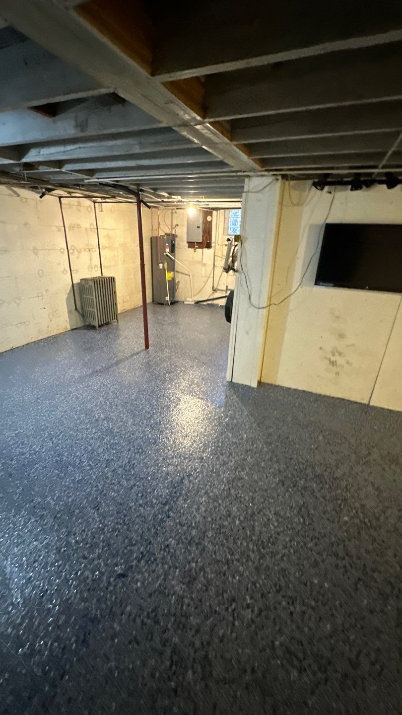 Gravel Basement Project in Leechburg by Floors in a Day, Inc