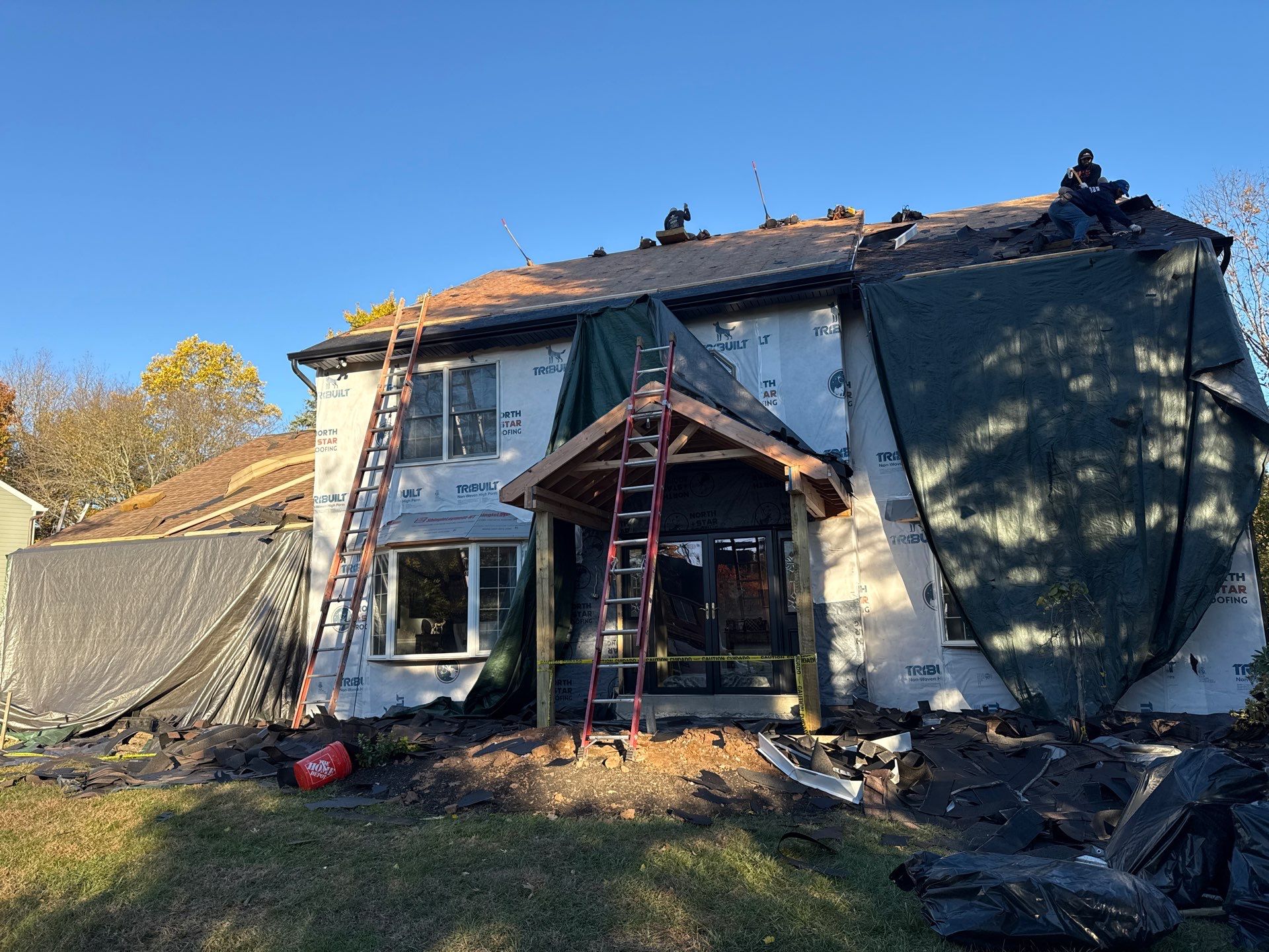 Full Exterior Renovation with GAF Roofing System in North Wales by North Star Roofing