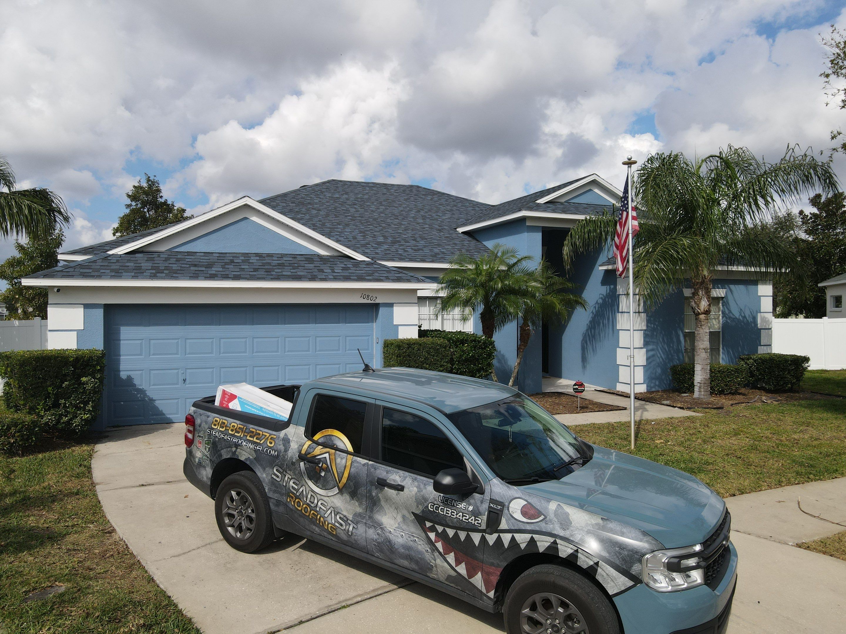 Roof replacement in Riverview, FL. by Steadfast Roofing 