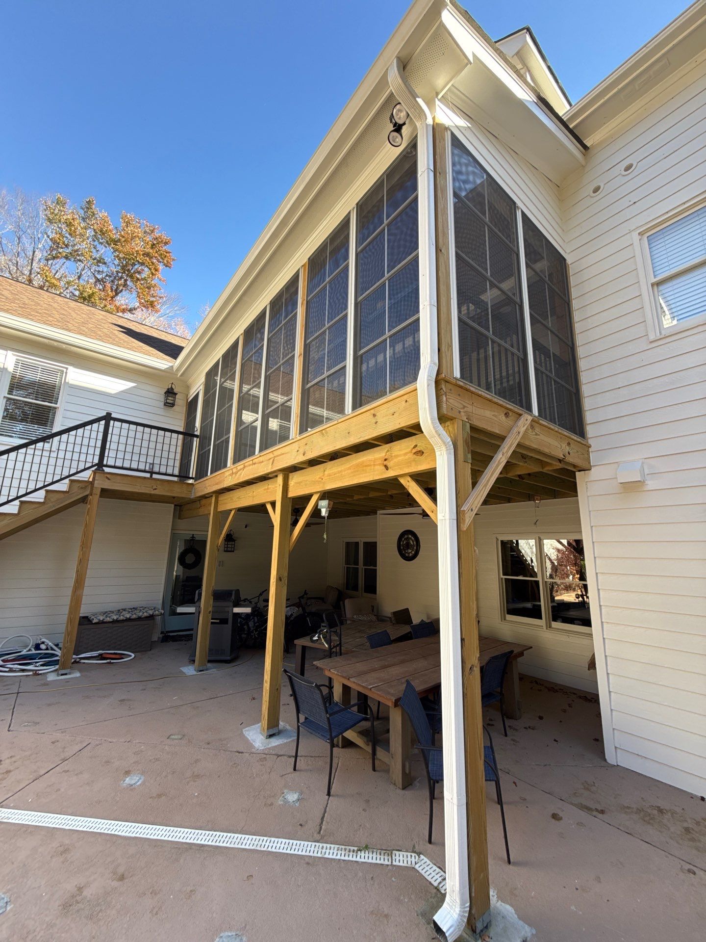 Elevated Deck and Screened-In Porch Replacement in Powder Springs by Swift Home Renovations