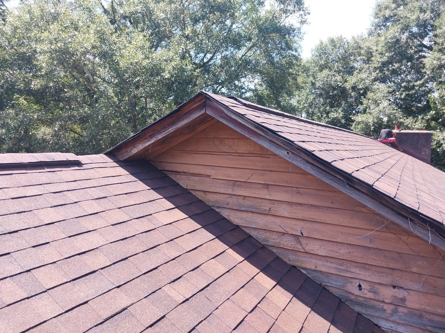 Syler roofing job by BROCK BUILDERS