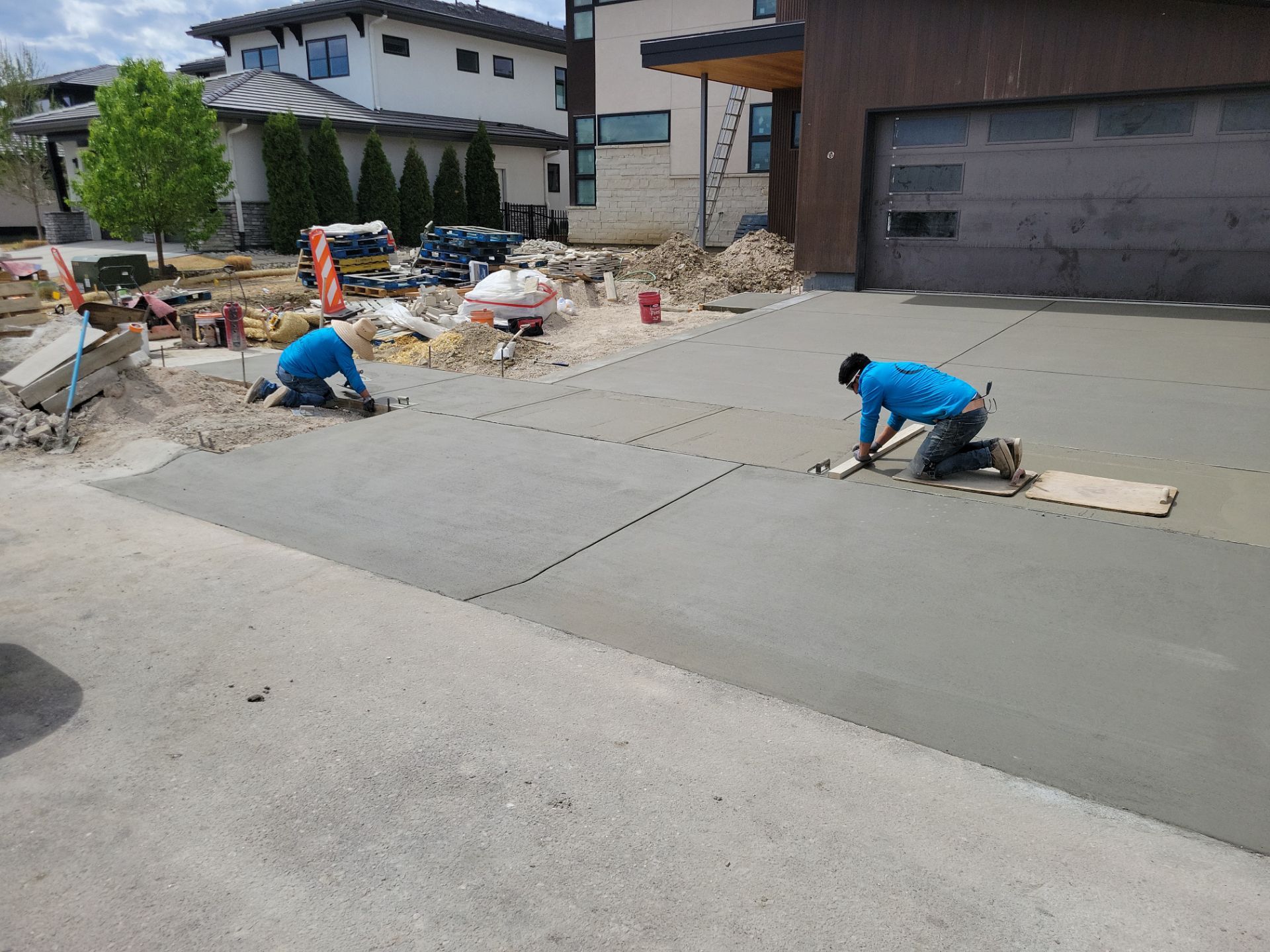 Stamped Concrete Patio and Custom Walkway Installation in Berthoud, Colorado by Center Line Concrete