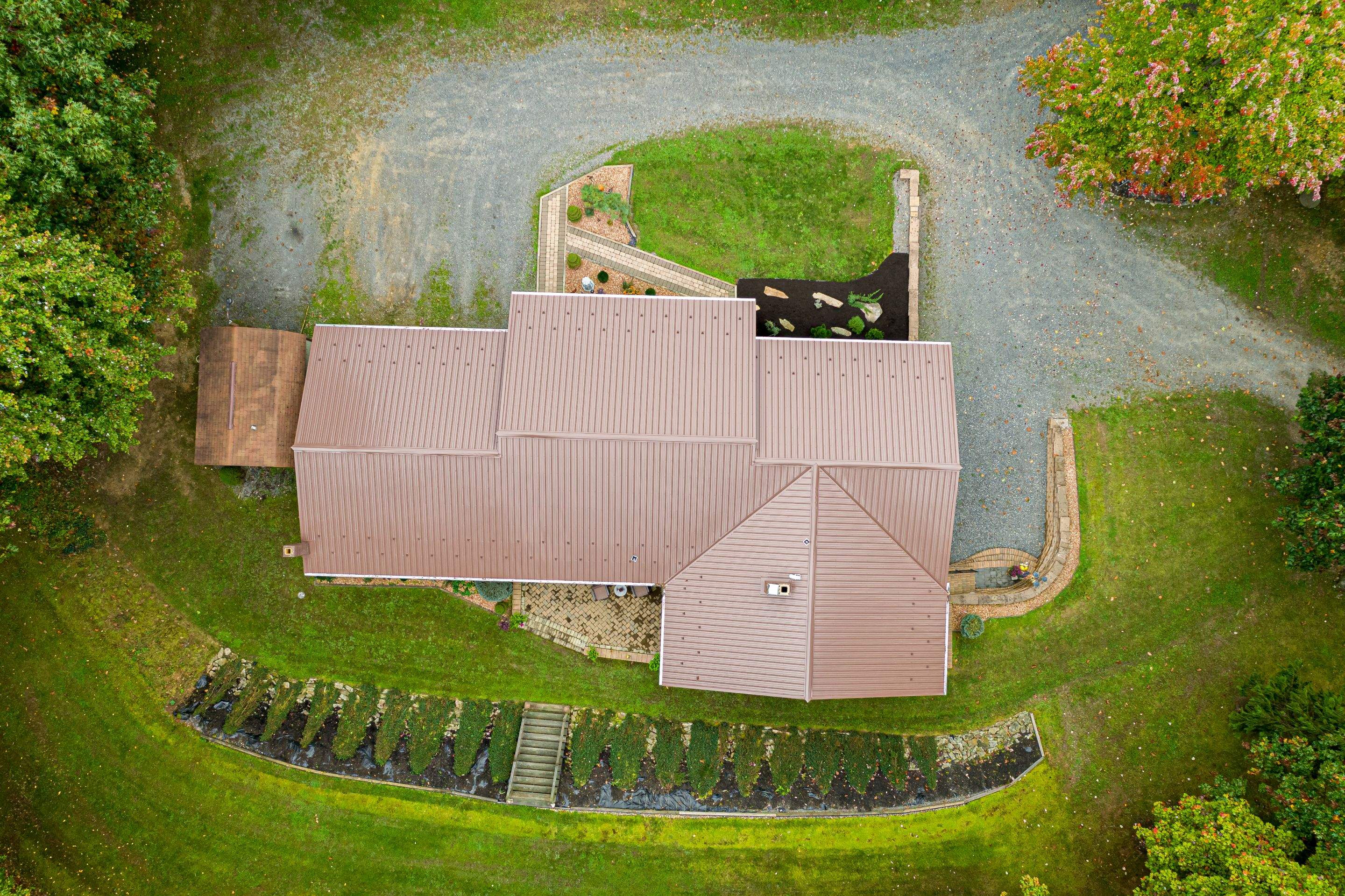 Metal Roof-brown by Esh Builders