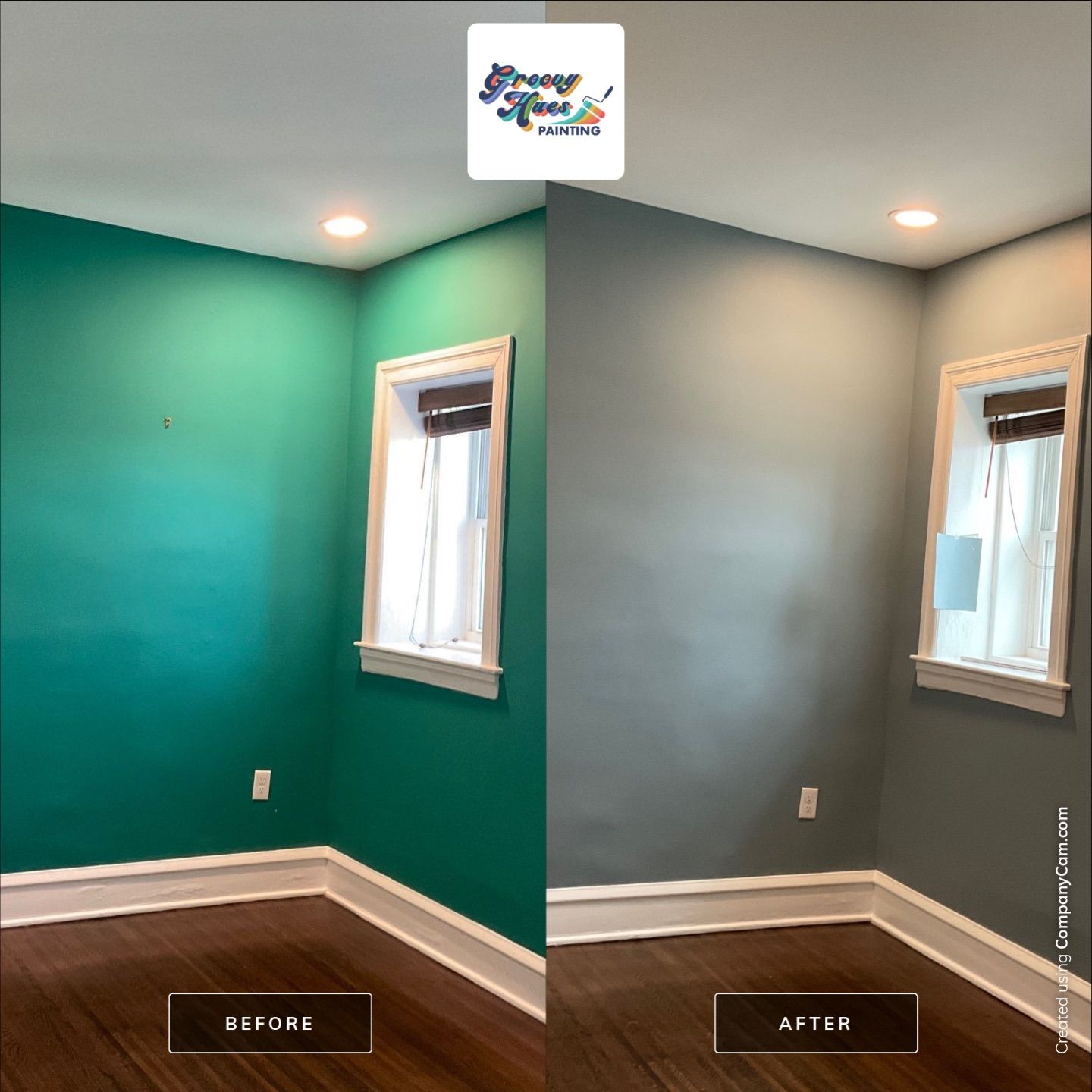 A Colorful, Calming Interior with Soft Greens and Bold Accents by Groovy Hues