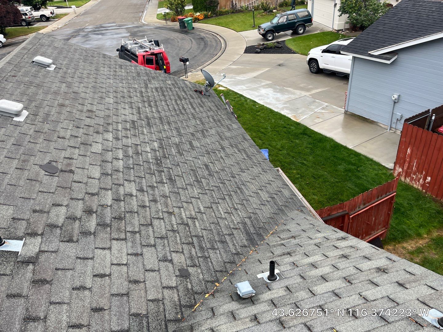Meridian ID Residential Roofing Installation using Owens Corning by ID Roofing LLC