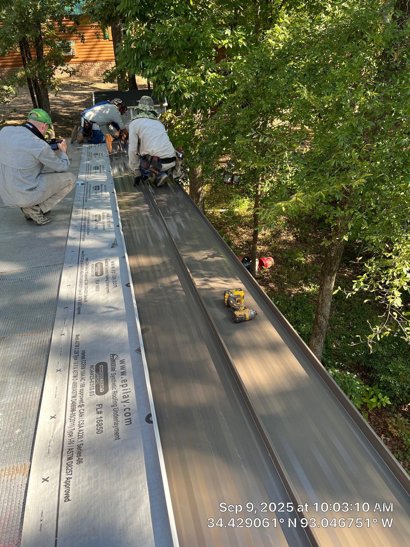 Standing Seam Metal Roof and Gutter Installation in Hot Springs by Temple Roofing and Exteriors