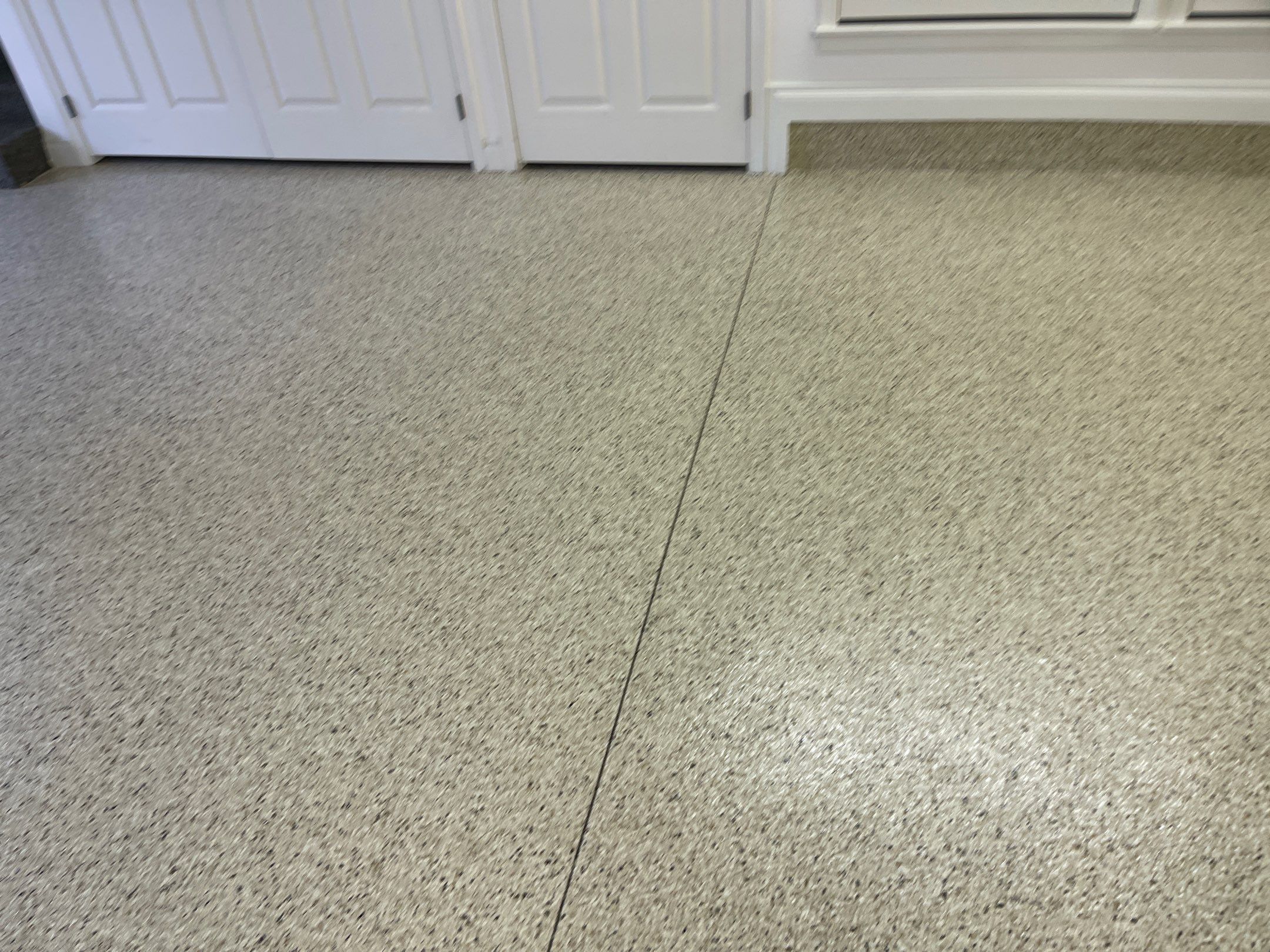 Garage Transformation using Driftwood Colorway by Croc Coatings, LLC