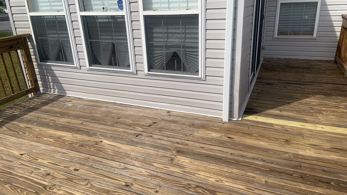 Deck Refinishing using Powerwasher by A1 NERDY HOMES LLC