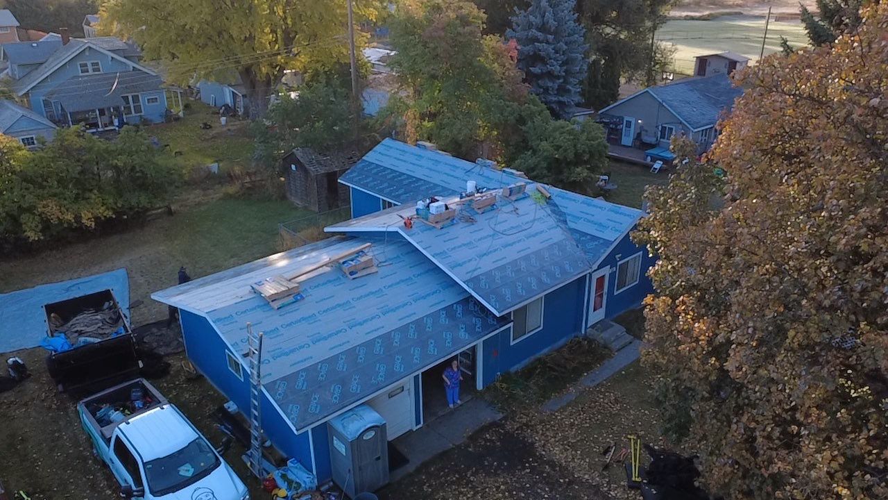 Medical Lake Asphalt Shingle Roof Replacement and Structural Decking Repair by Alpine Roofing