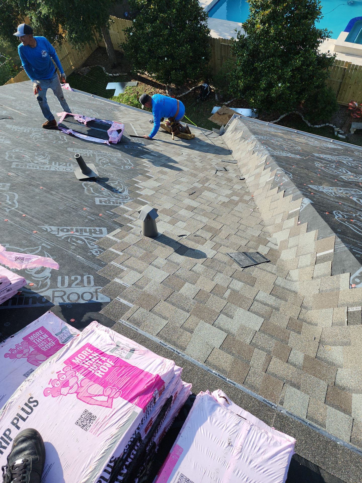 Residential Roofing Repair using Owen's Corning Duration (Lifetime) Shingles by Roof Repair Company