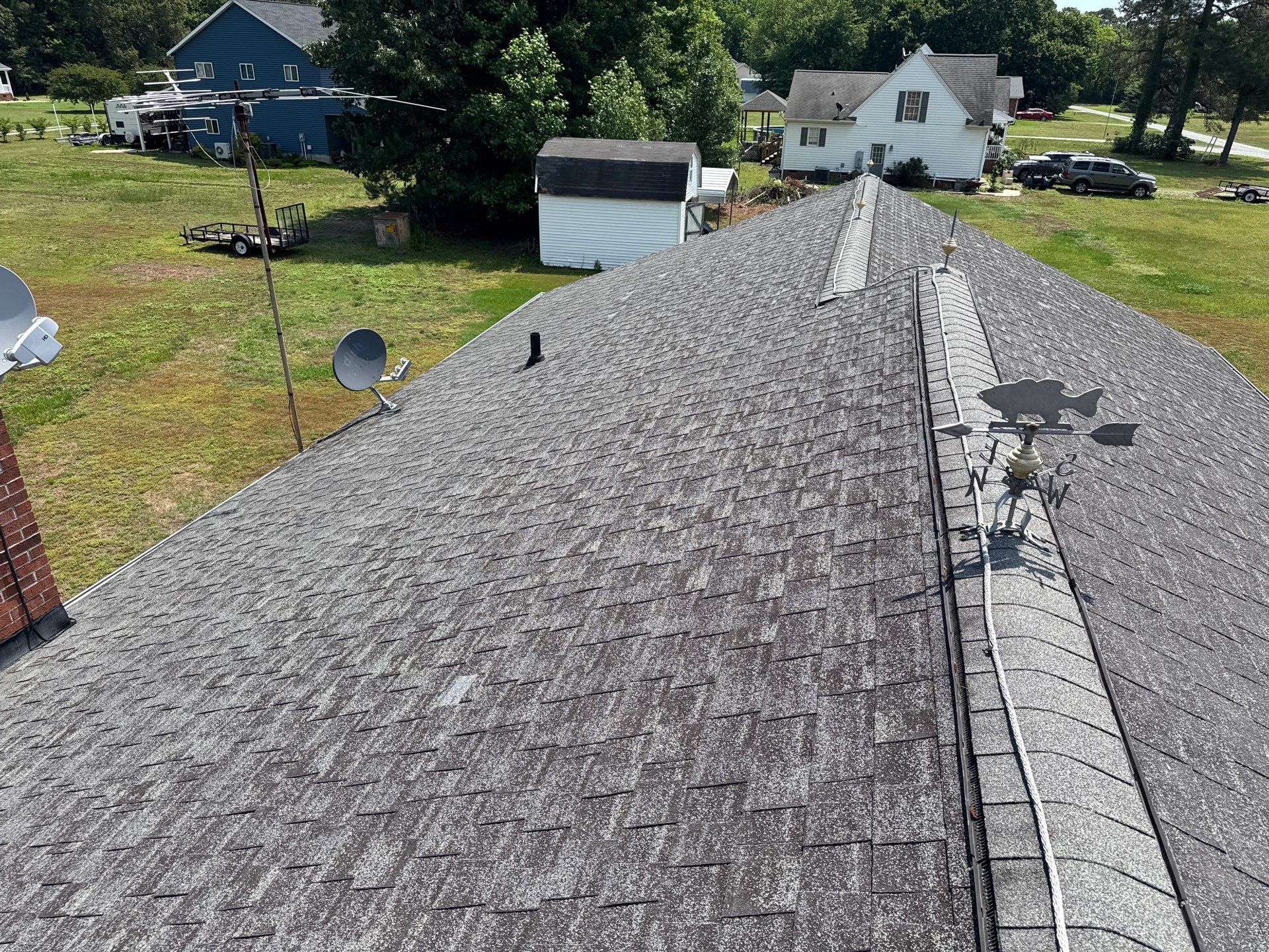 Complete Architectural Shingle Roof Replacement Project in Hudgins by Cade Construction
