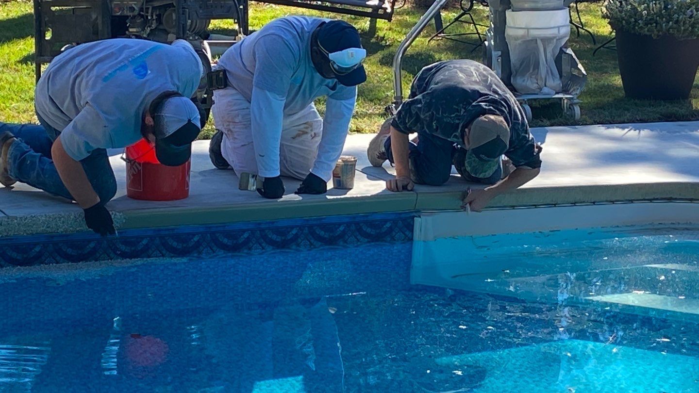 Bob's Beautiful Pool by Deese Elite Concrete Coatings