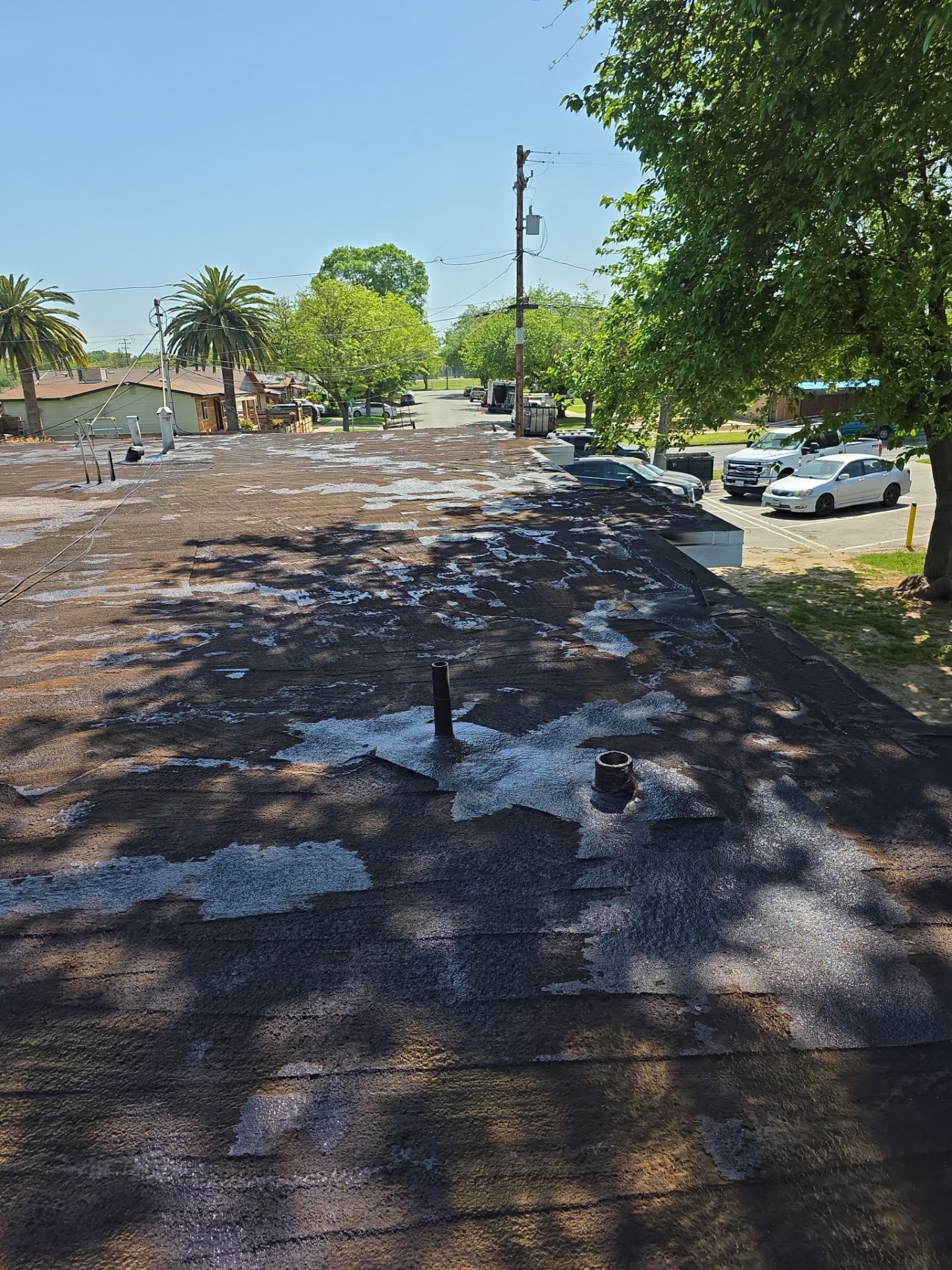 Foam Refurbish using Conklin Benchmark/PUMA XL coatings and spray foam by Straight Edge Roofing Inc