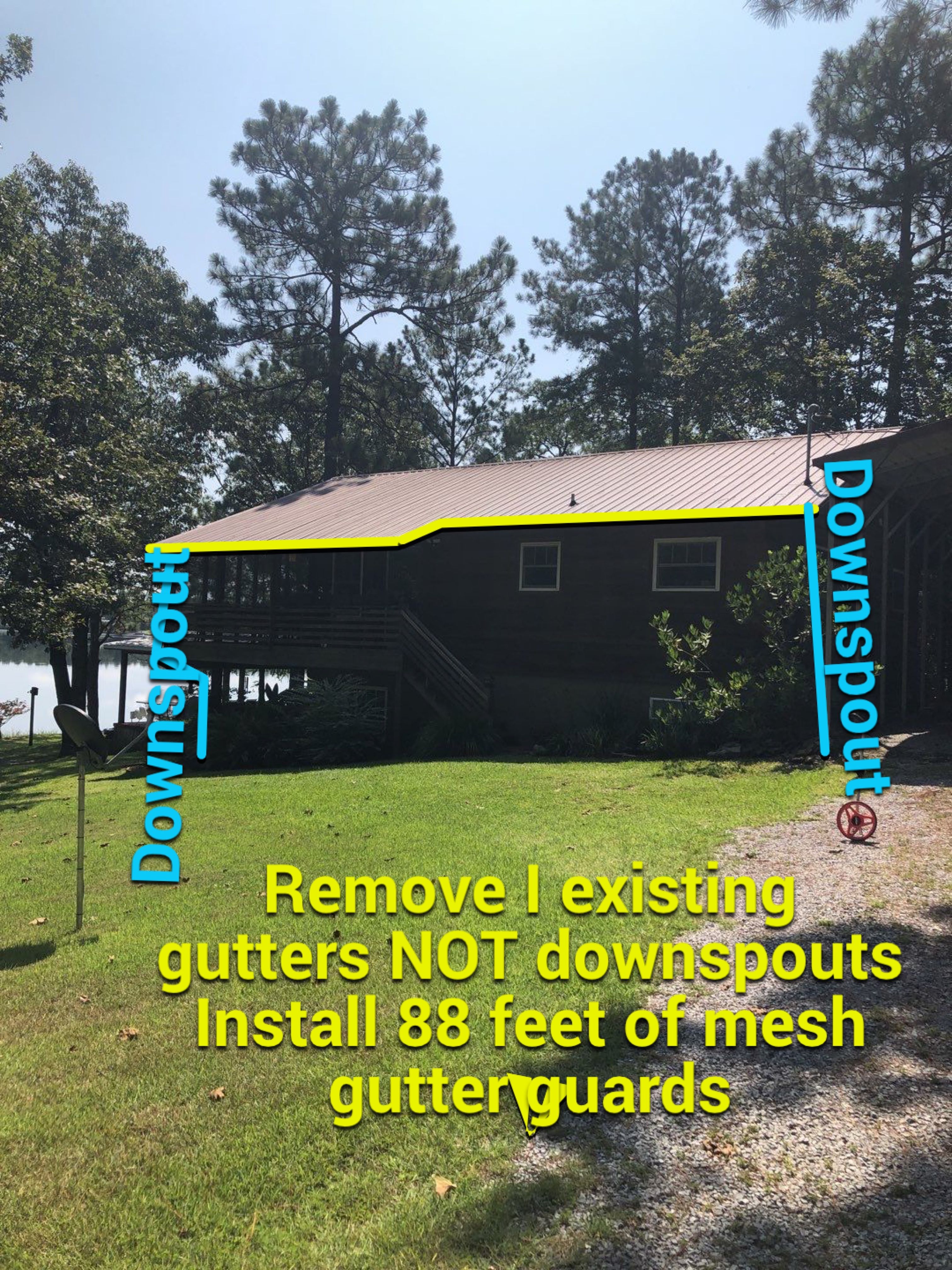 Gutter Installation using Royal Brown K-Style Seamless Gutters and LeafBlaster Pro Gutter Guards by Gutter Professors