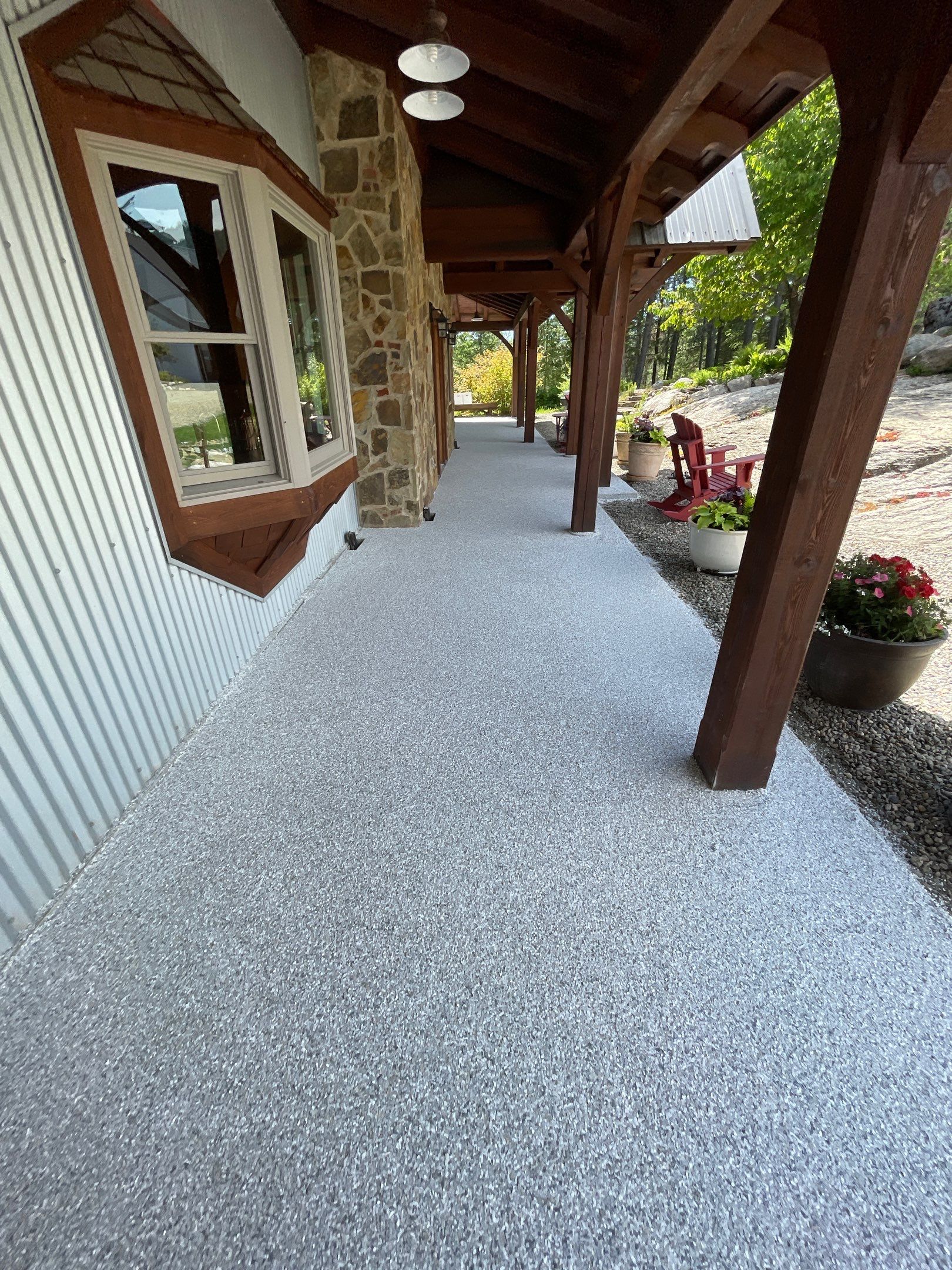Patio Transformation using Mt Everest by Croc Coatings, LLC